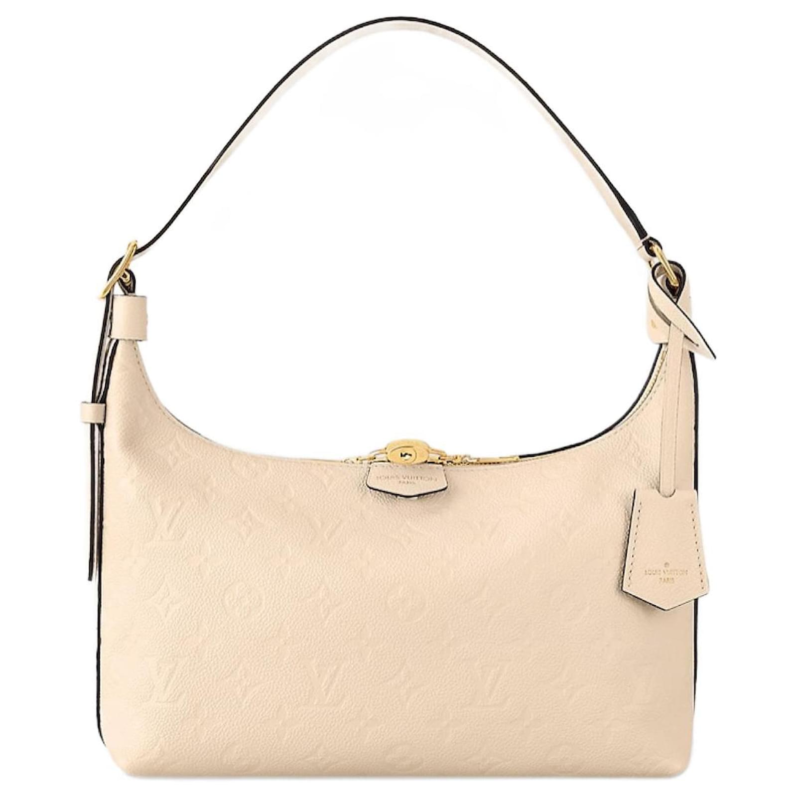 Handbags Louis Vuitton LV Trianon PM Beige Leather