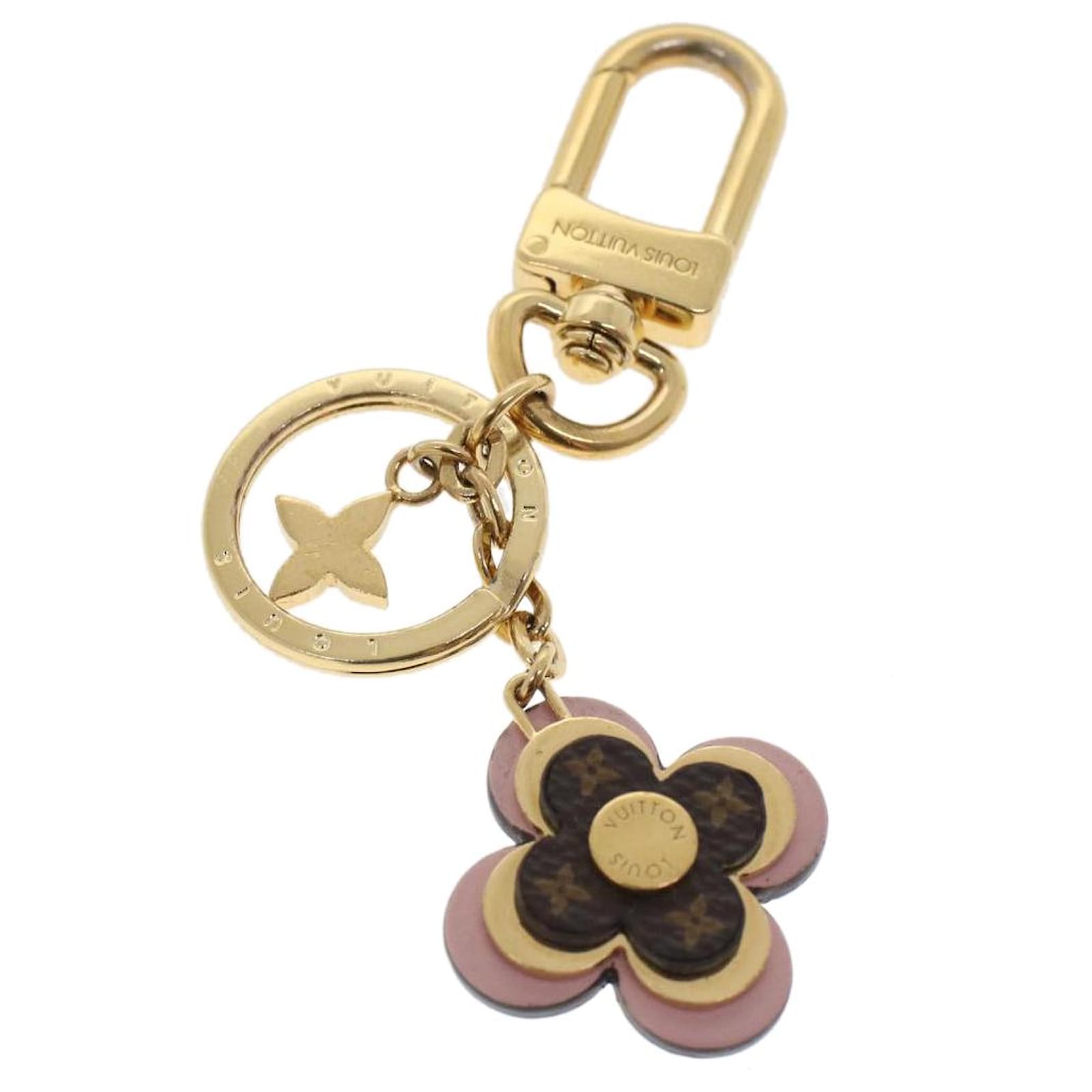 LOUIS VUITTON Porte Cles Blooming Flower BB Key Holder Pink M63085