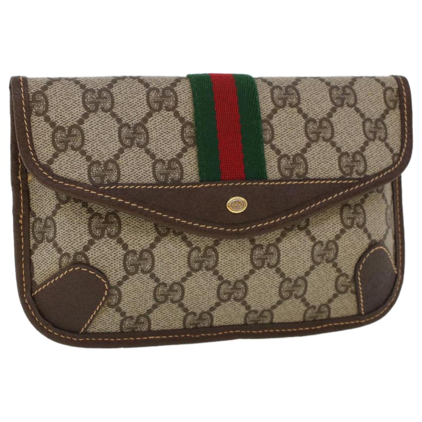 Buy Gucci Pre-loved GUCCI Horsebit 1955 mini bag GG Supreme Shoulder bag  PVC leather beige Brown 2023 Online