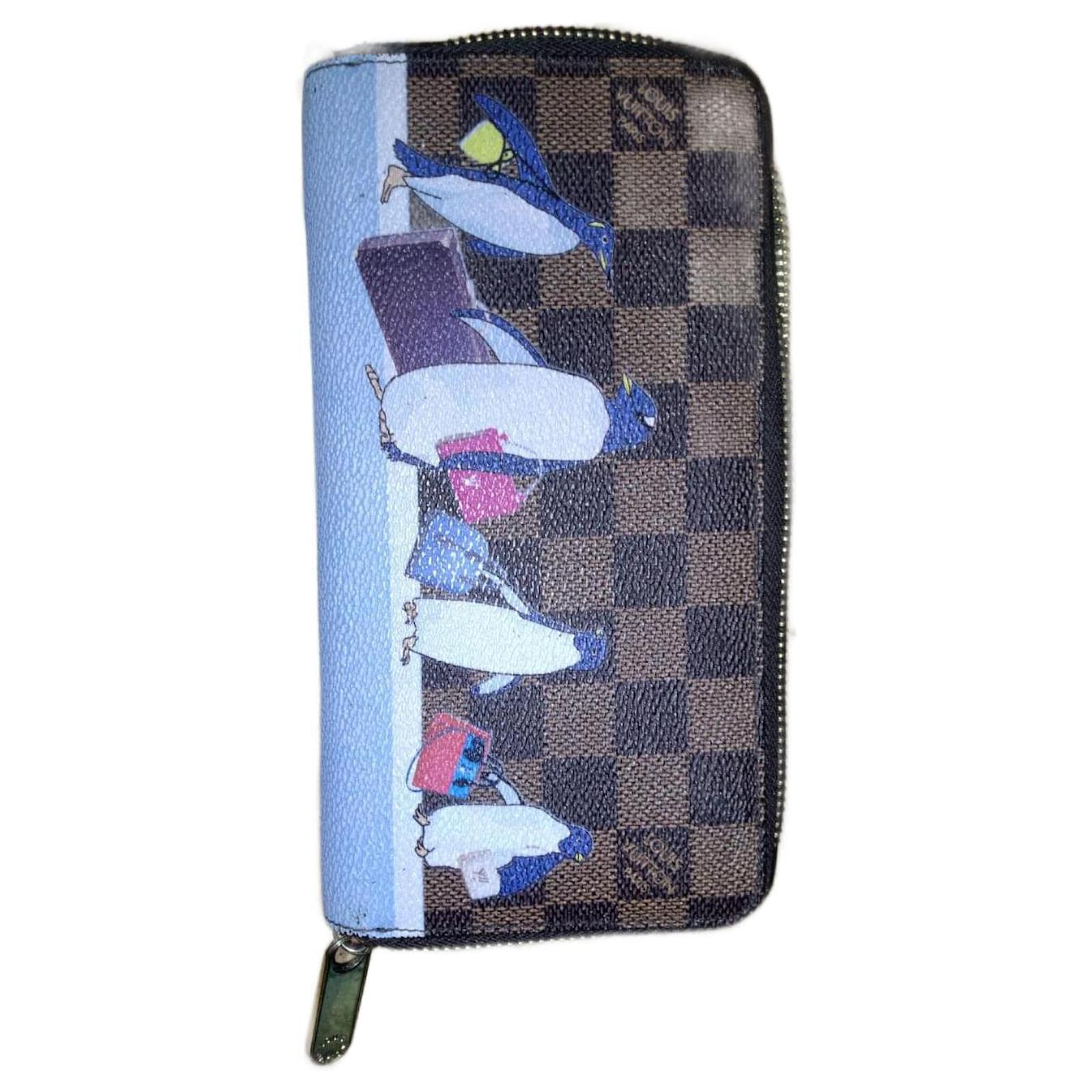Zippy Louis Vuitton limited edition penguin wallet Brown Pink