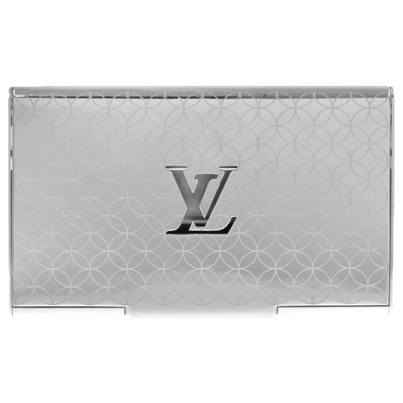 Louis Vuitton Porte carte simple Silvery Metal ref.955396 - Joli Closet
