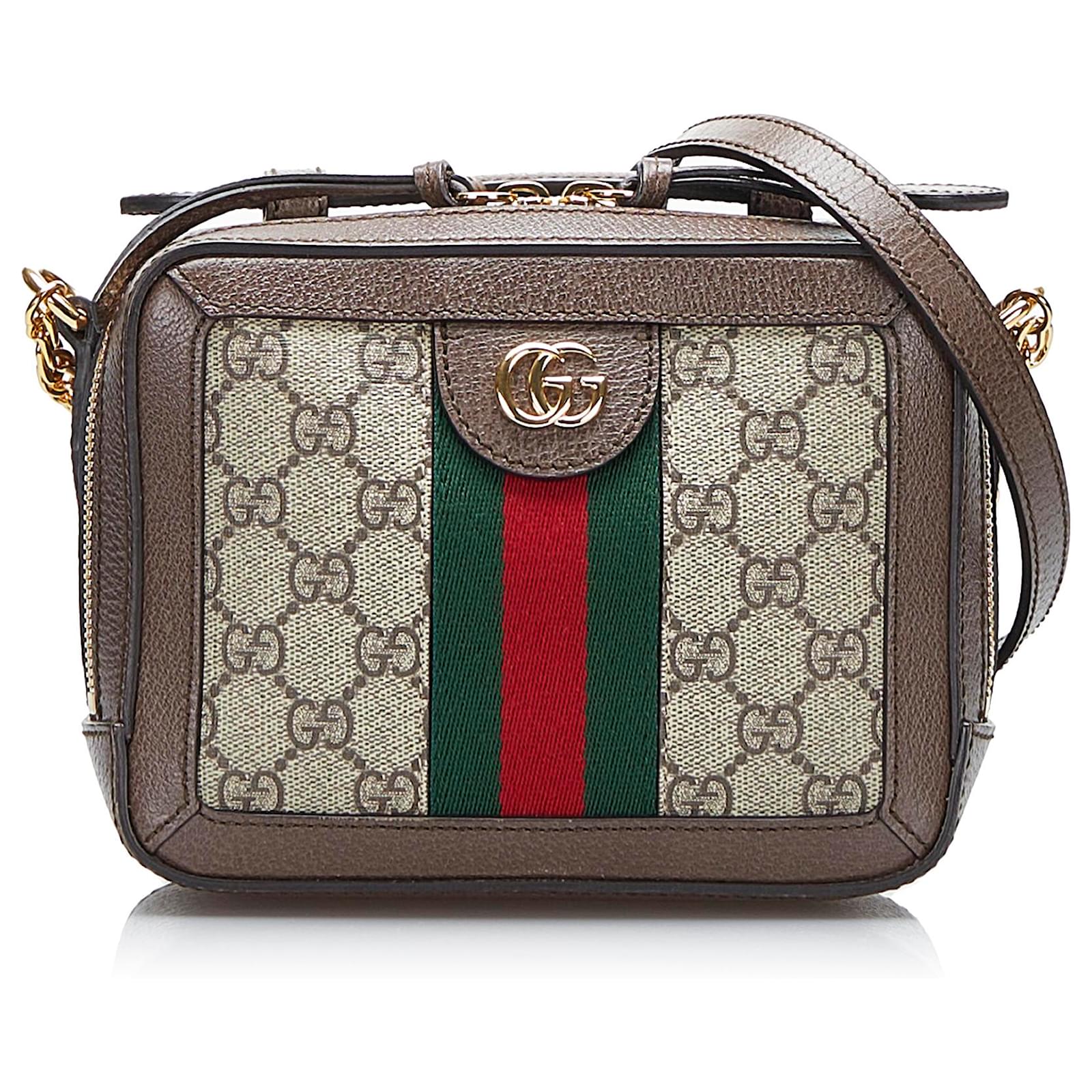 Ophidia Small GG Supreme shoulder bag in beige - Gucci