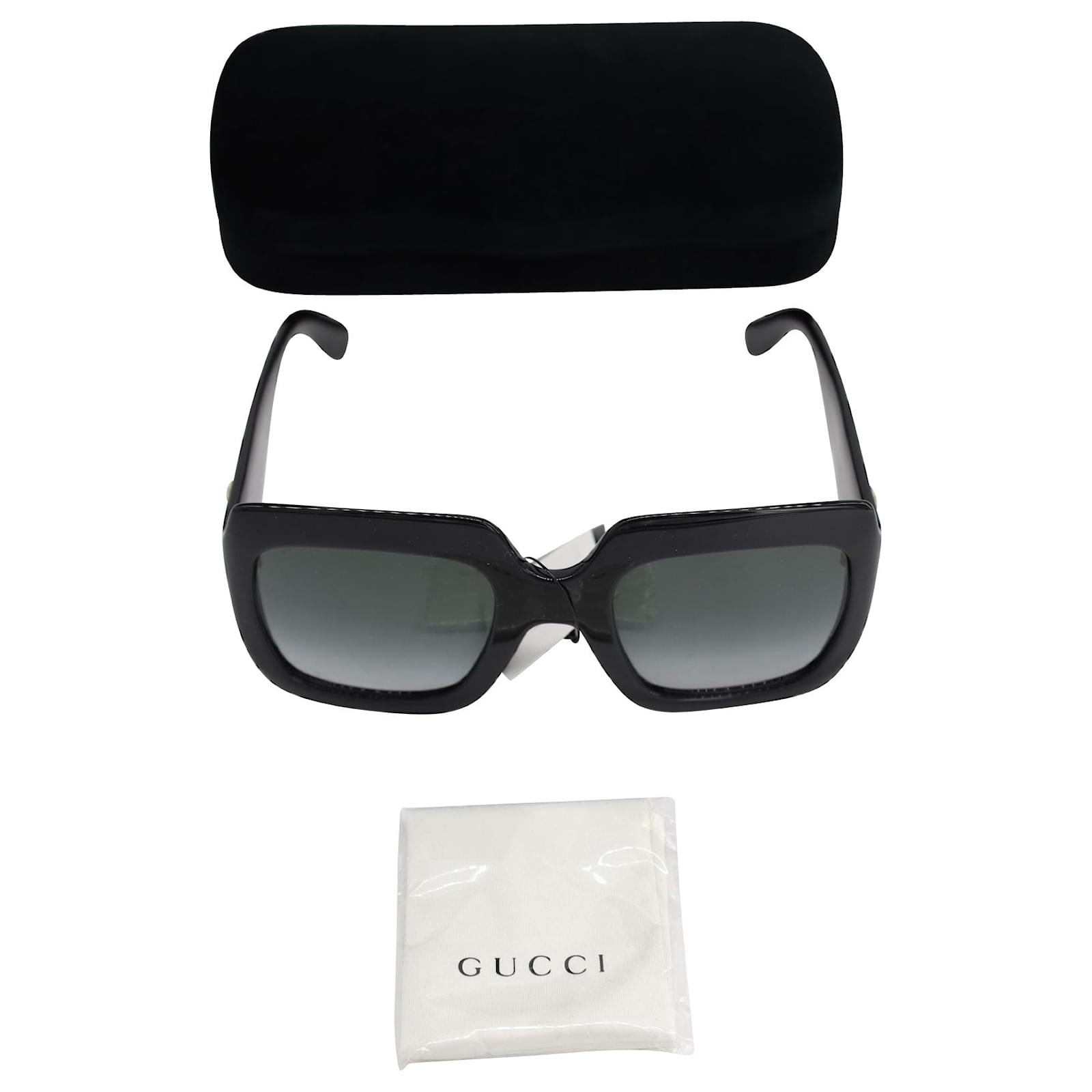 Gucci Oversized Gradient Optyl Frame Sunglasses in Black Acetate ...
