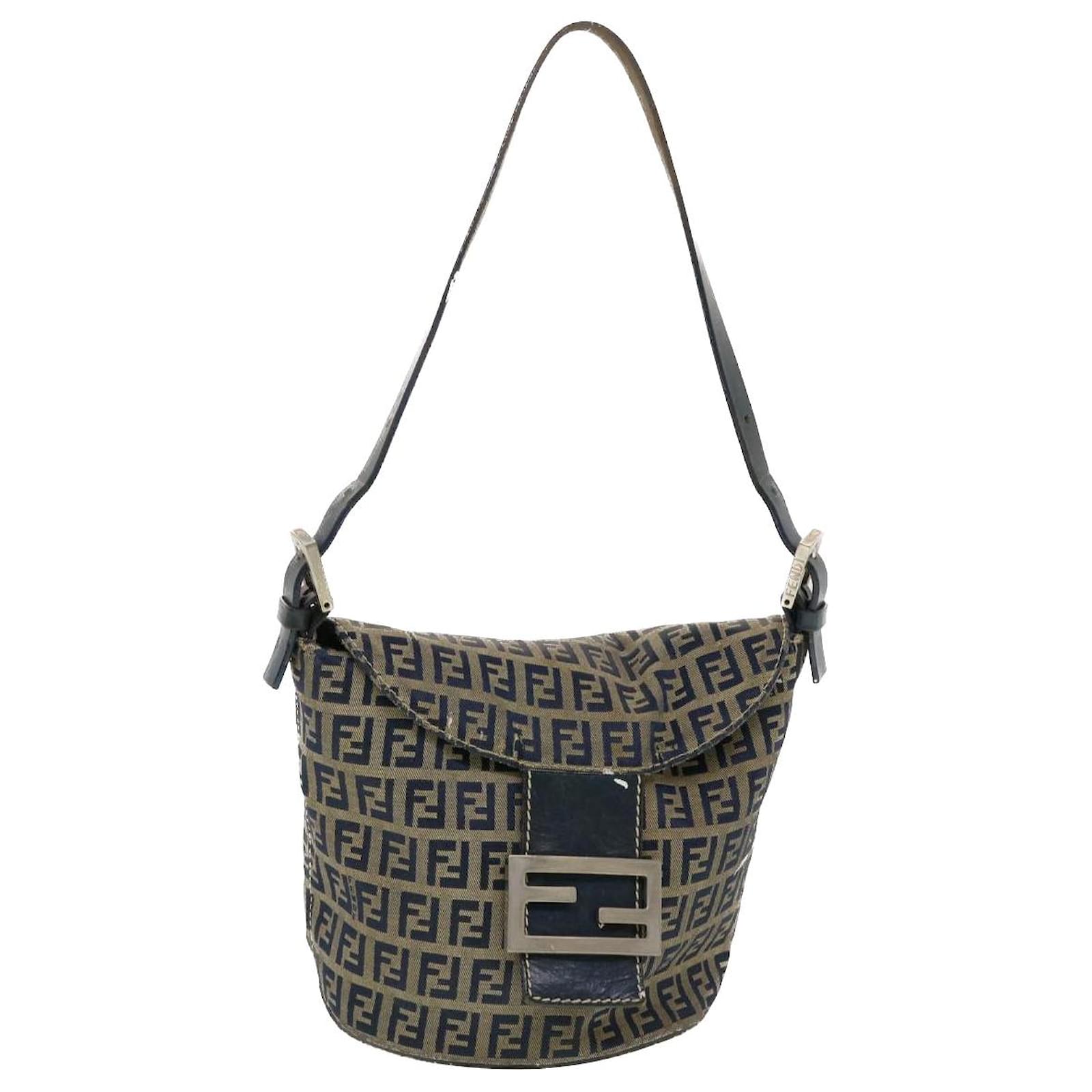 Fendi Zucchino Monogram Canvas Shoulder Bag