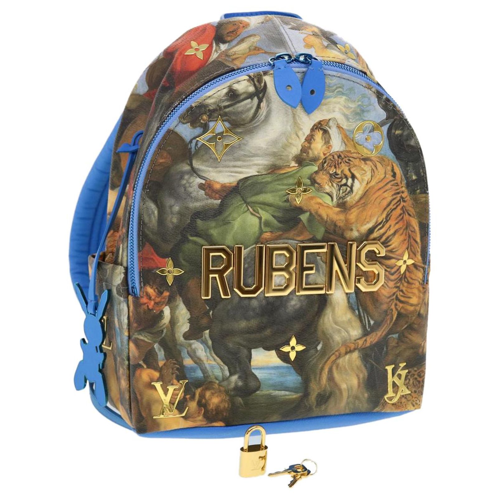 Louis Vuitton Master\'s Collection Rubens Palm Spring Sleeves Backpack Blue Louis Vuitton Palm Springs Masters Jeff Koons Backpack main image 4