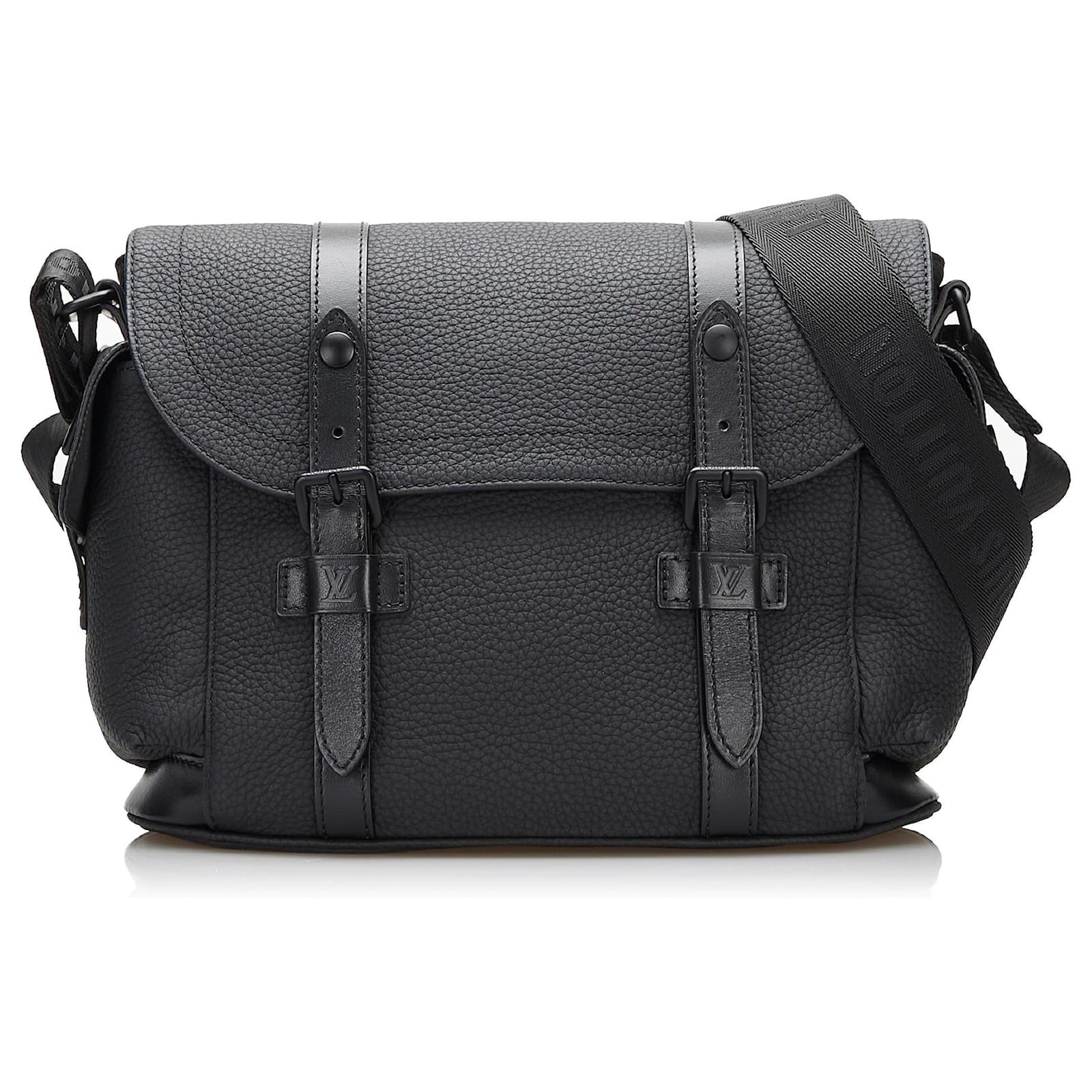 Gray Louis Vuitton Taurillon Alpha Messenger Crossbody Bag