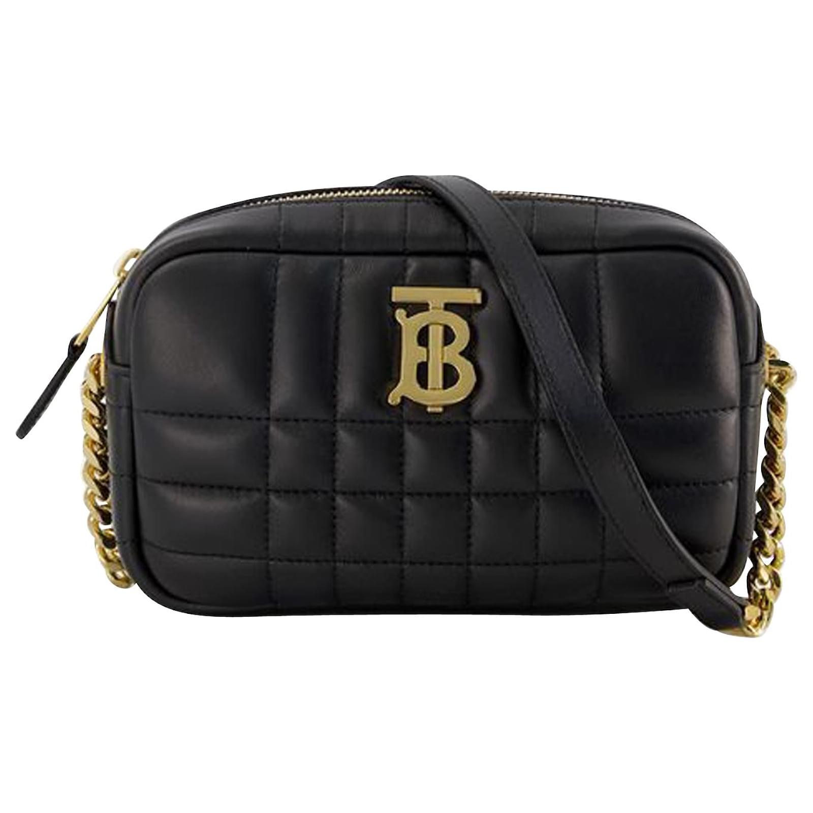 Burberry Lola Small Lambskin Quilted Crossbody Bag (Shoulder bags,Chain  Strap)
