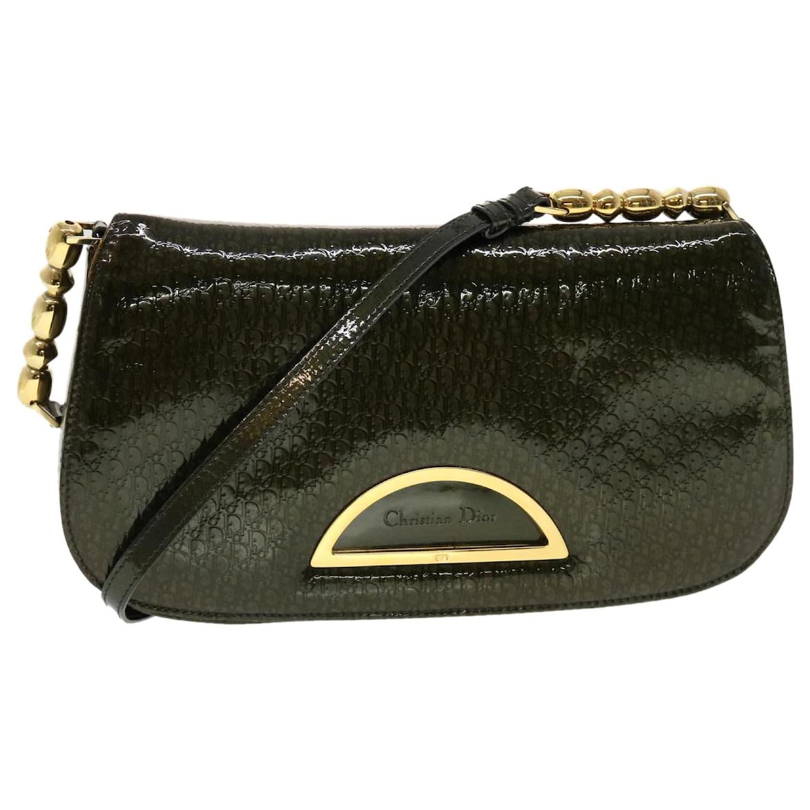 Christian Dior Handbags - Maris Pearl Black Patent Leather Bag