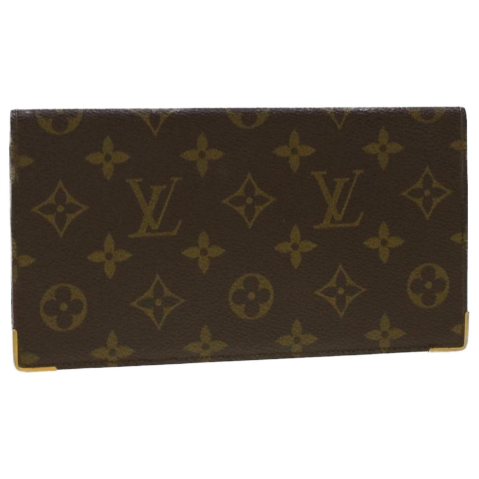 Louis Vuitton Epi Porte Valeurs Checkbook Wallet Black Authentic