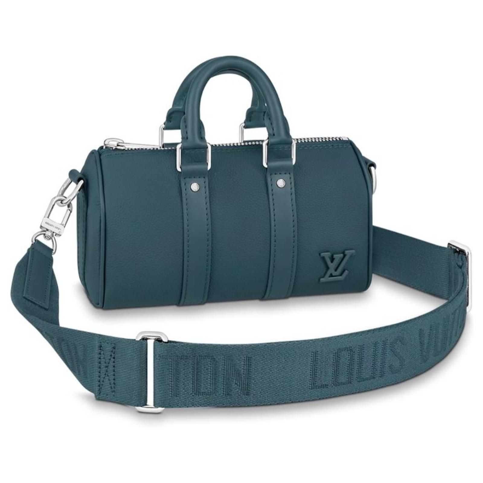Louis Vuitton LV Keepall XS blue Aerogram new Leather ref.956497
