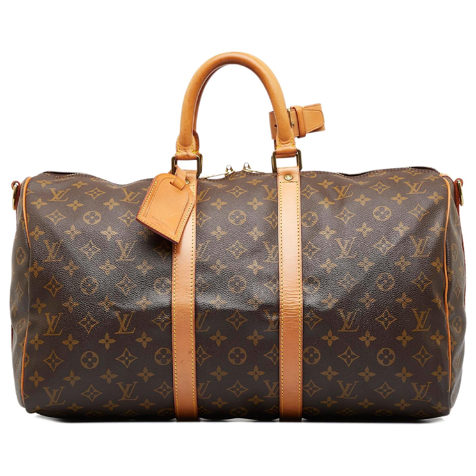 Louis Vuitton Brown Monogram Keepall Bandouliere 45 Cloth ref.956631 - Joli  Closet
