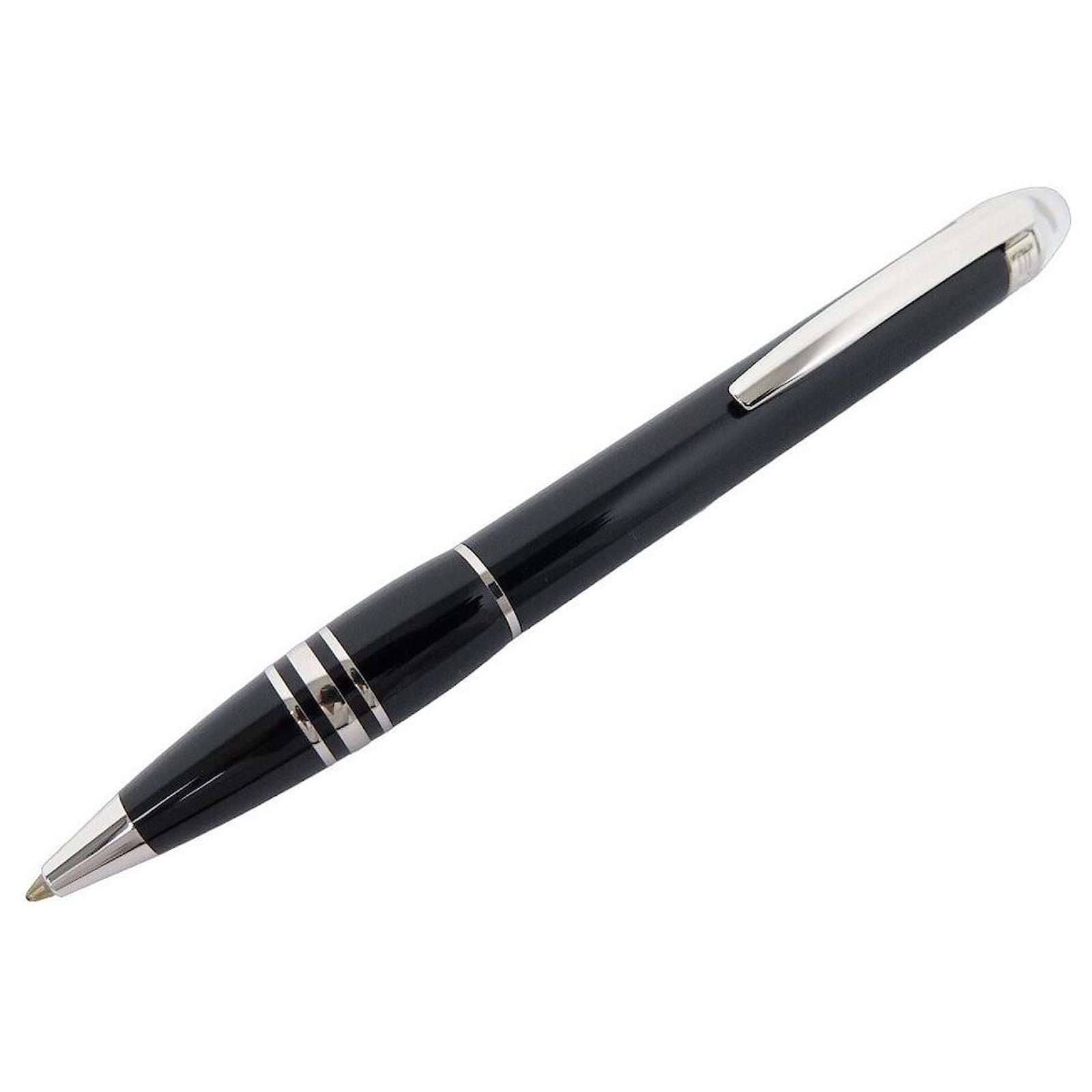 NEW MONTBLANC STARWALKER RESIN PLATINUM BALL PEN 8486 BALLPOINT