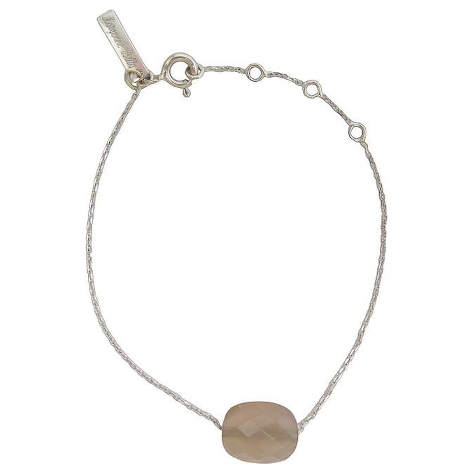 PULSERA MORGANNE BELLO COJÍN FRIANDISE ORO BLANCO 14-17 COLLAR DE