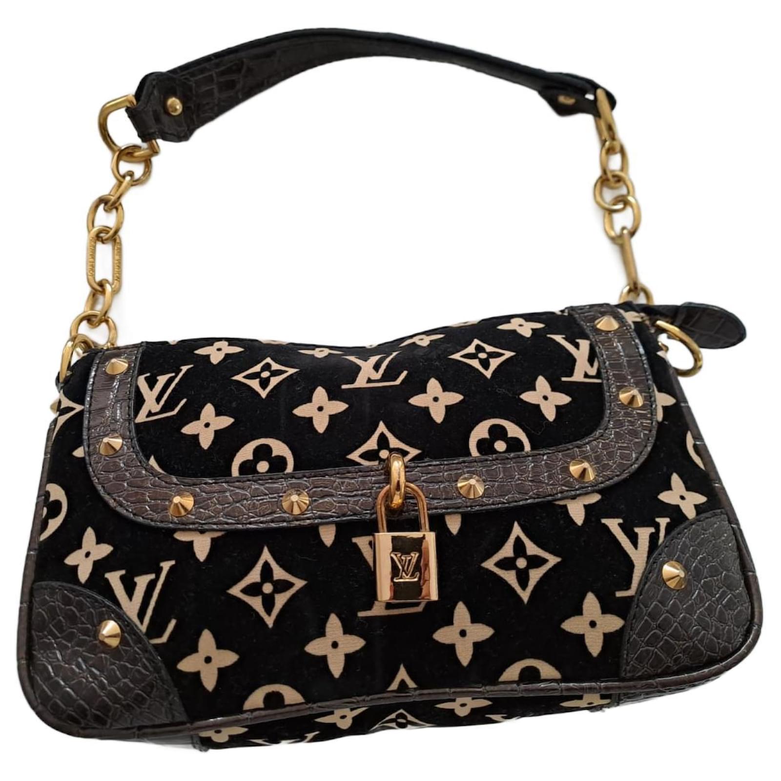 Louis Vuitton shoulder bag Black Velvet ref.956815 - Joli Closet