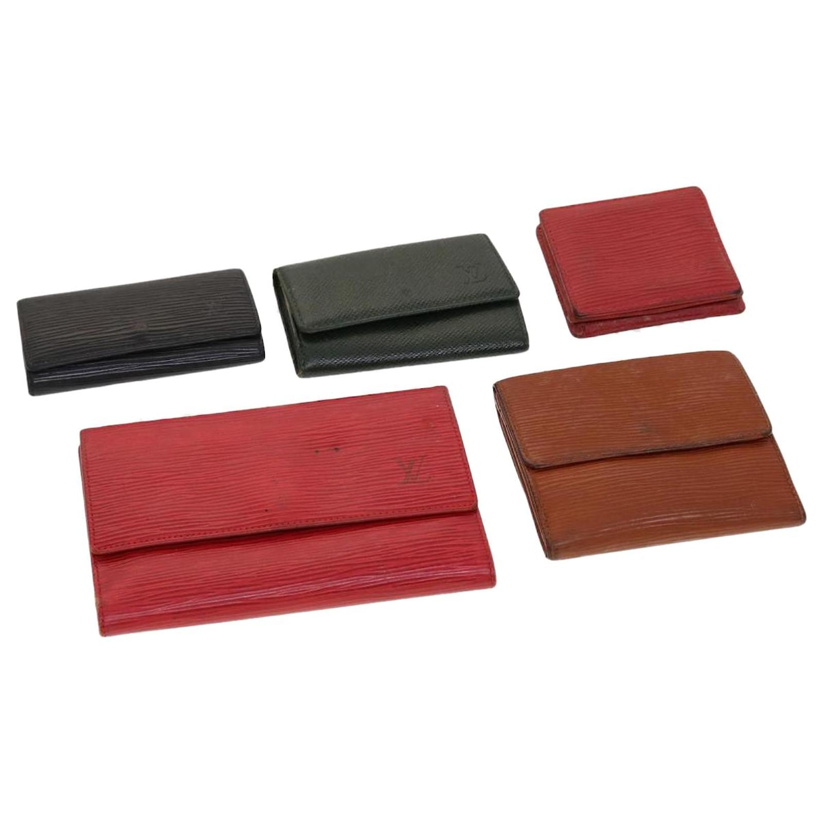 LOUIS VUITTON Epi Key Case Wallet 5Set Red Brown black LV Auth 43368  Leather ref.956878 - Joli Closet