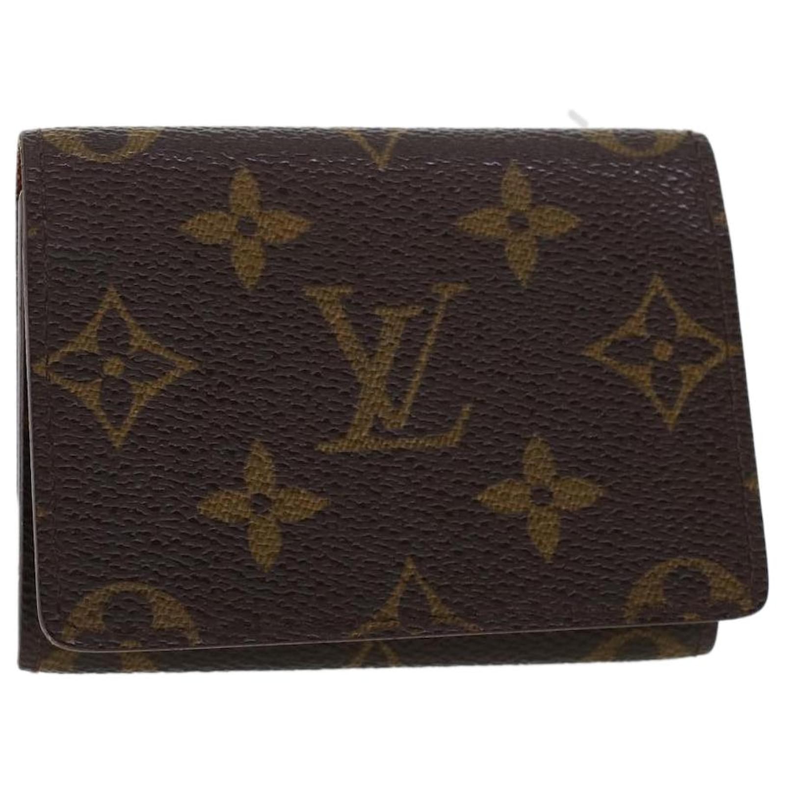 LOUIS VUITTON Monogram Amberop Cartes de Visite Card Case M62920 Auth LV 43364 Toile ref.956881