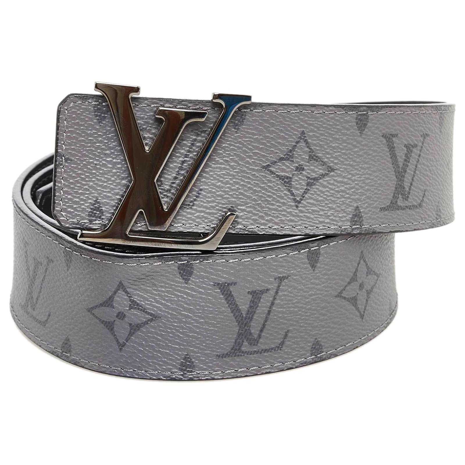 Louis Vuitton Black Monogram Eclipse Initiales Belt Cloth ref.957289 - Joli  Closet