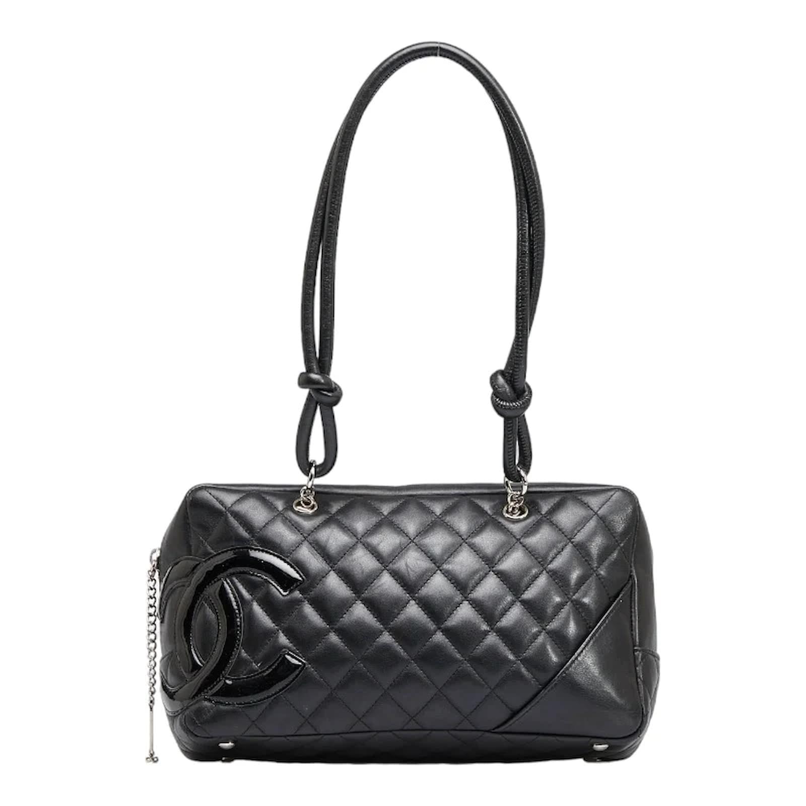 Chanel Cambon Quilted Leather Bowling Bag Black Pony-style calfskin  ref.957394 - Joli Closet