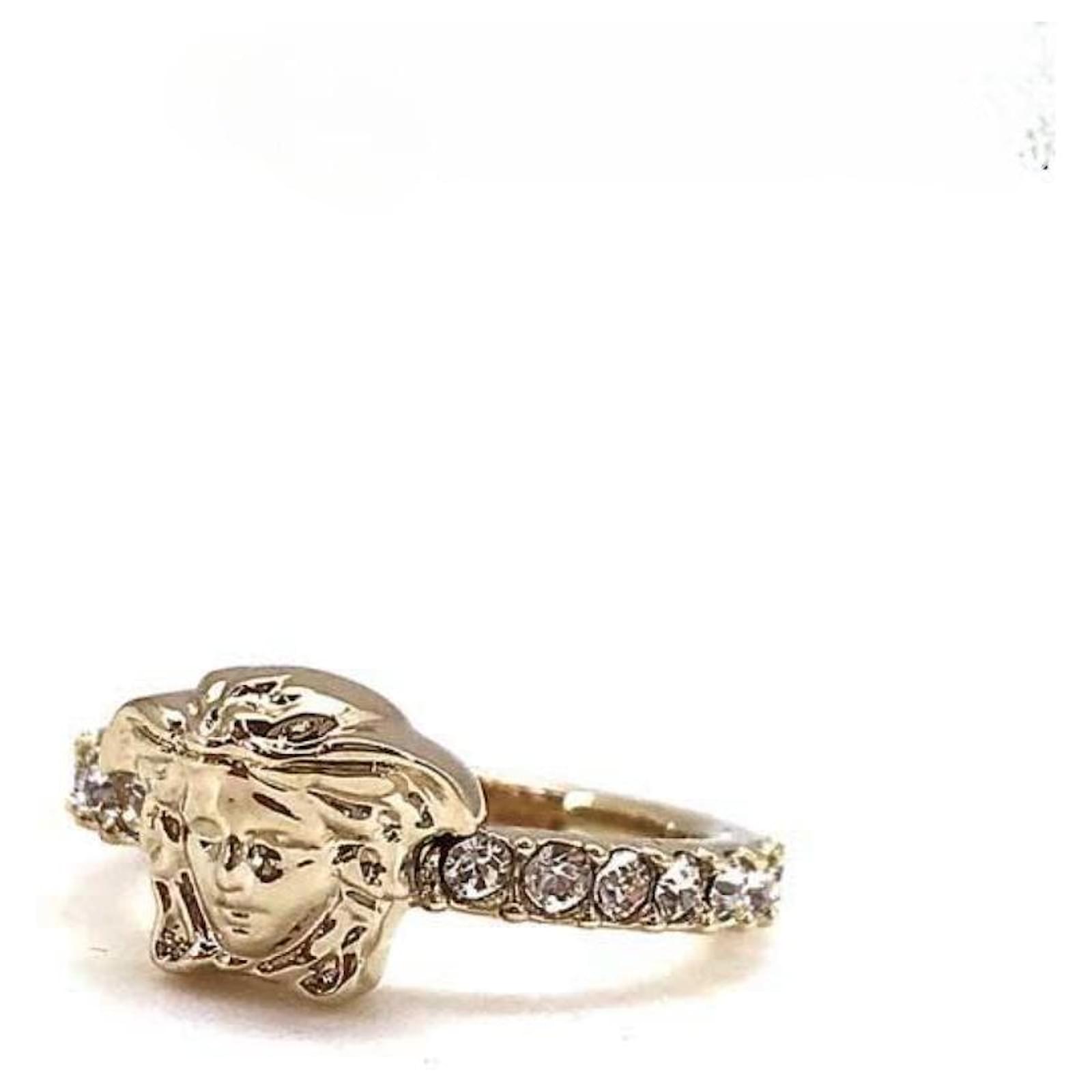 Medusa Greca Ring Gold | Versace US