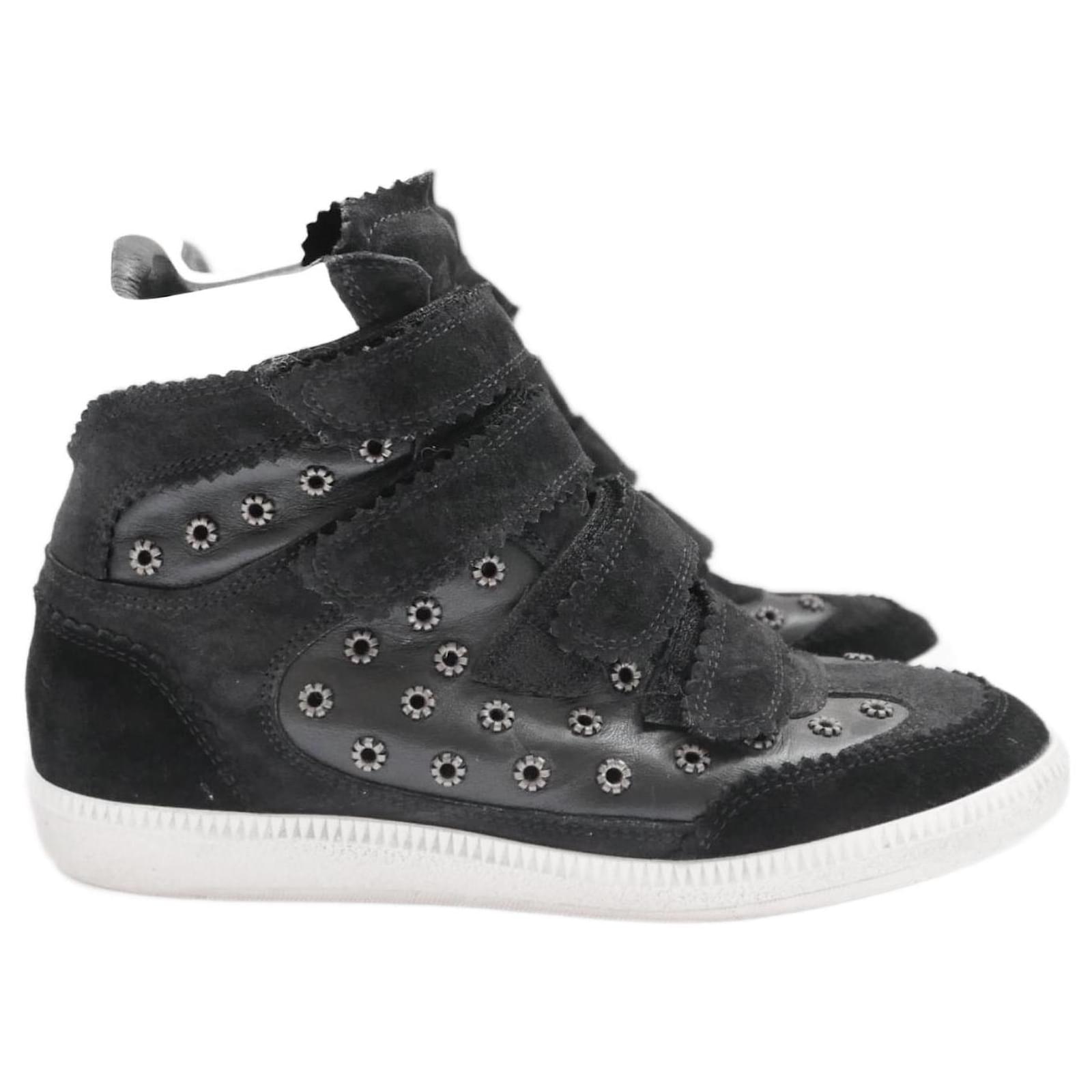 Bilsy grommet sneakers Black Suede ref.957725 - Joli Closet