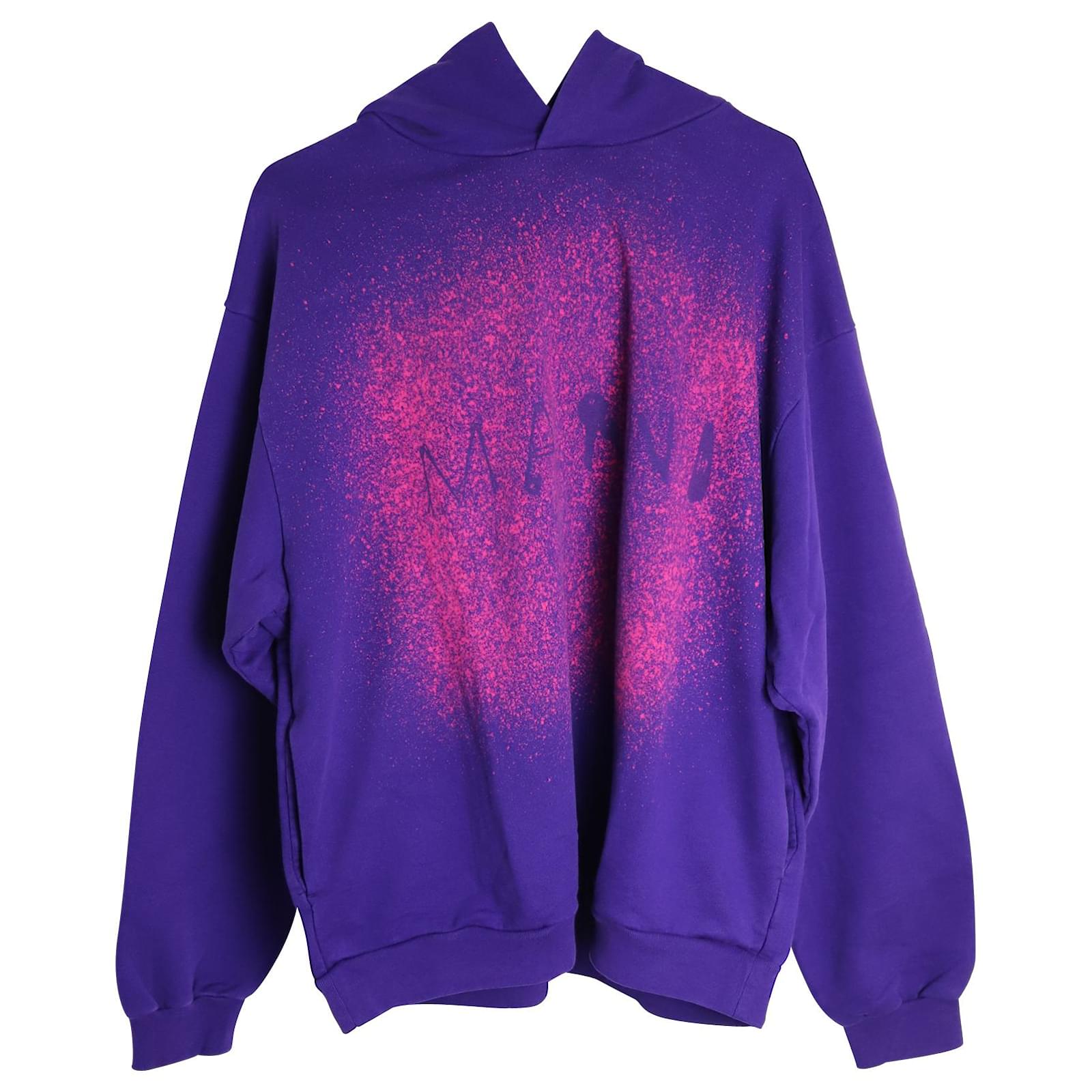 Paint Spray Bleach Sweatshirt Red,White And LisA FRosT