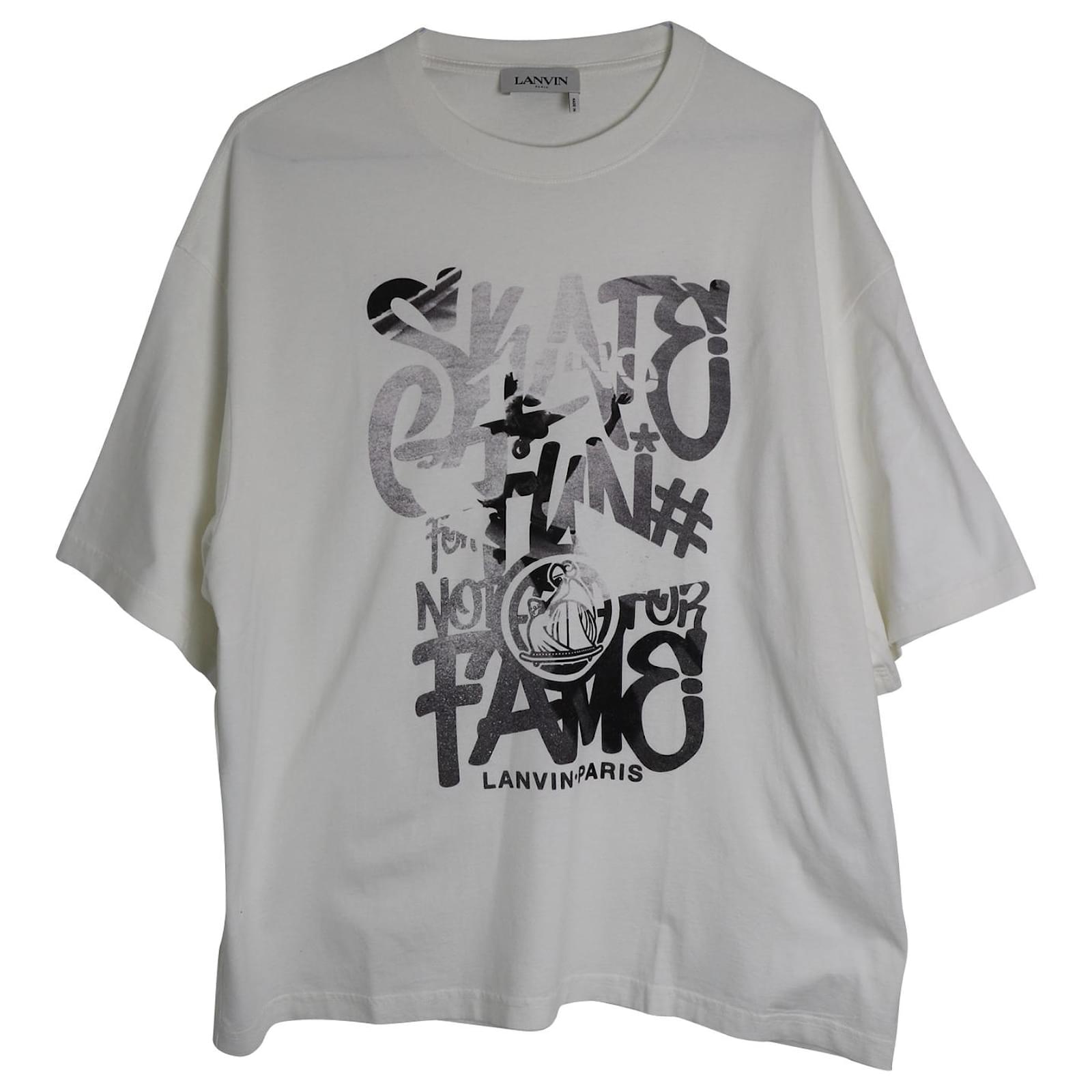 Lanvin Skate Graphic Print Shirt in White Cotton ref.958022 - Joli