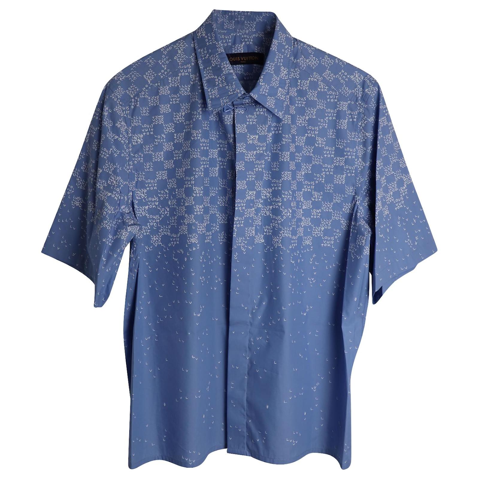 Las mejores ofertas en Camisas regular Louis Vuitton azul para hombres
