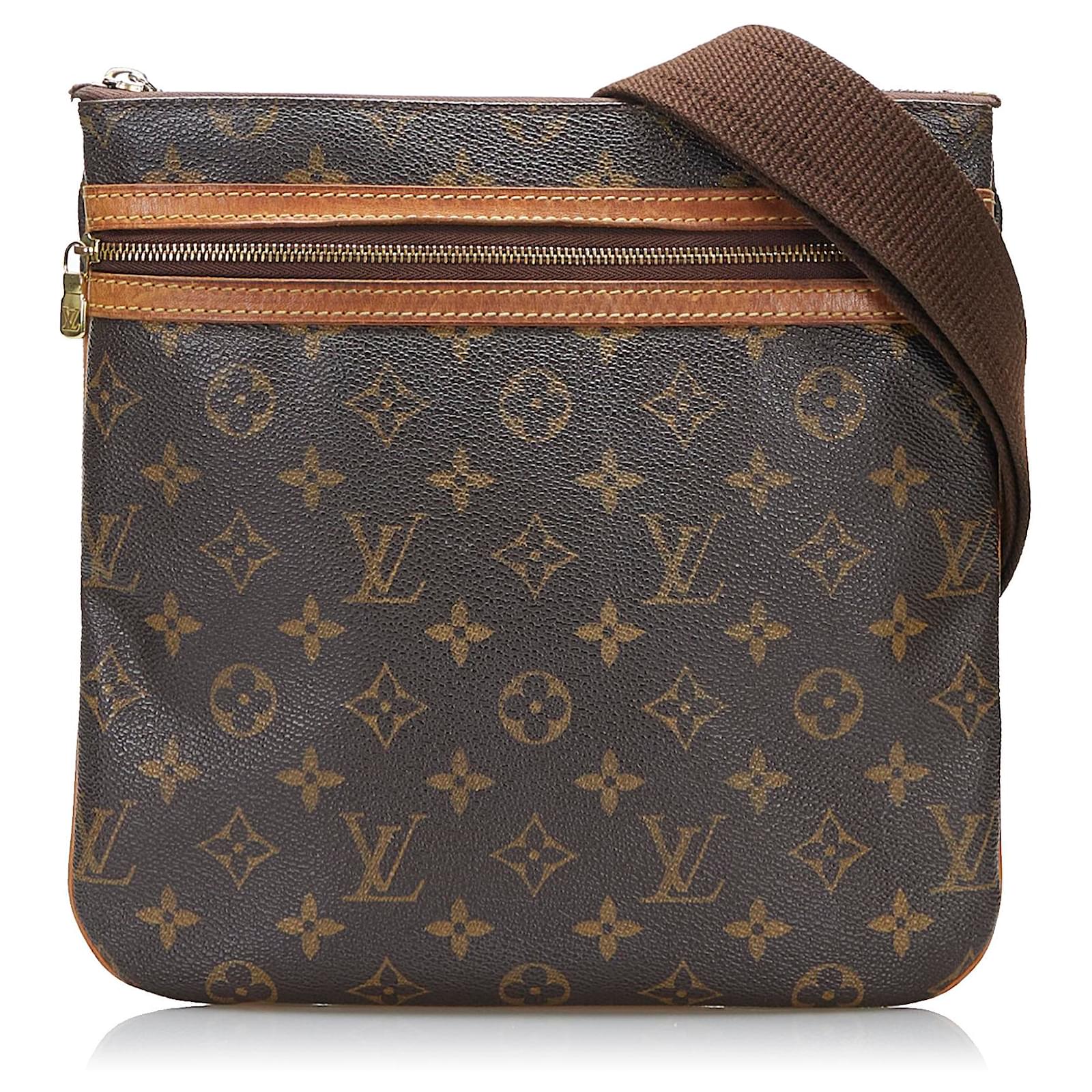 Brown Louis Vuitton Damier Ebene Pochette Bosphore Crossbody Bag