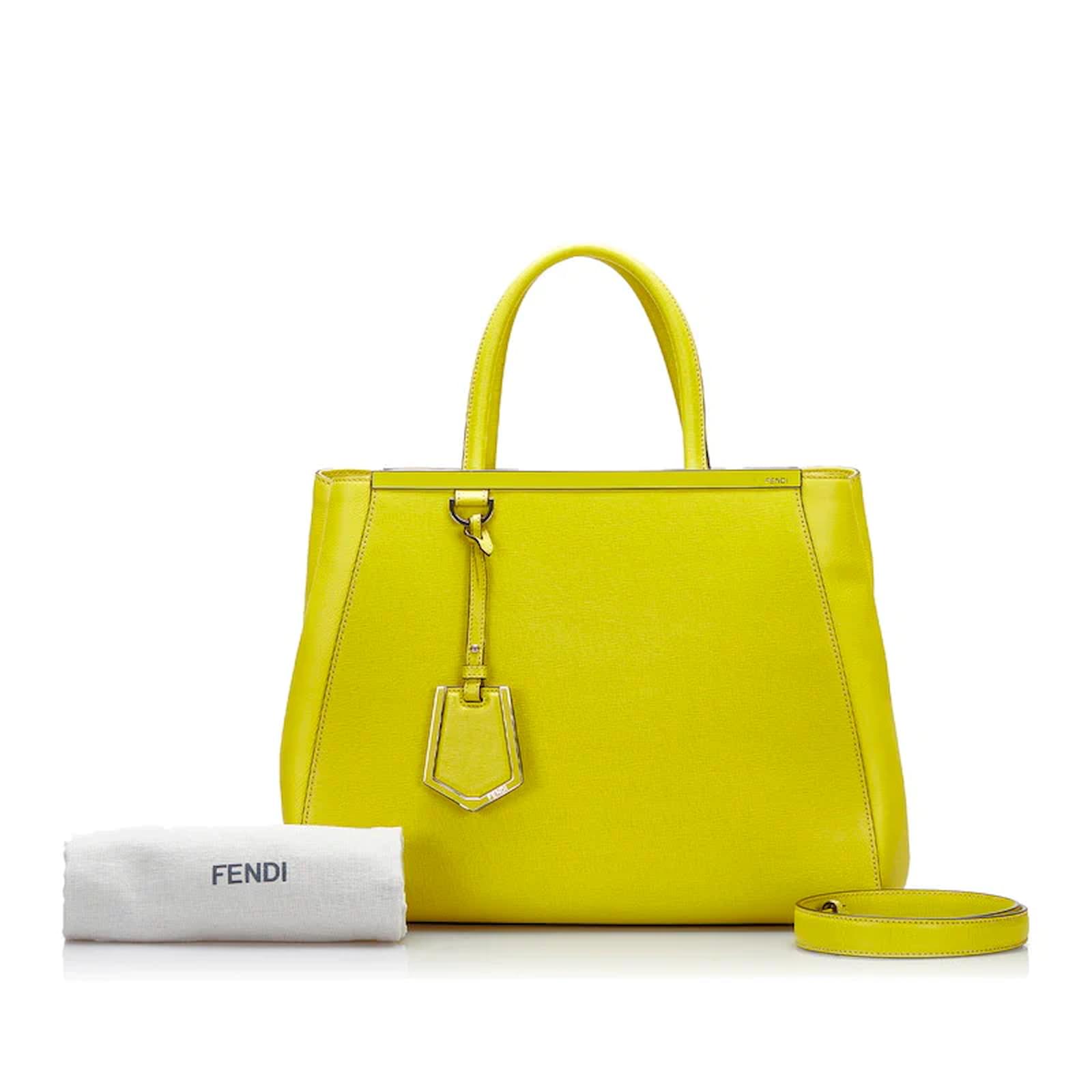 Fendi 2Jours Elite Leather Shopper