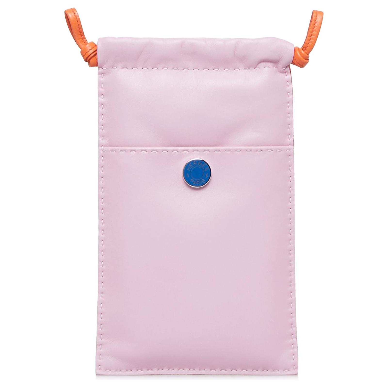 Hermès Hermes Pink Pilo Phone Case Leather Pony-style calfskin ref.958929 -  Joli Closet