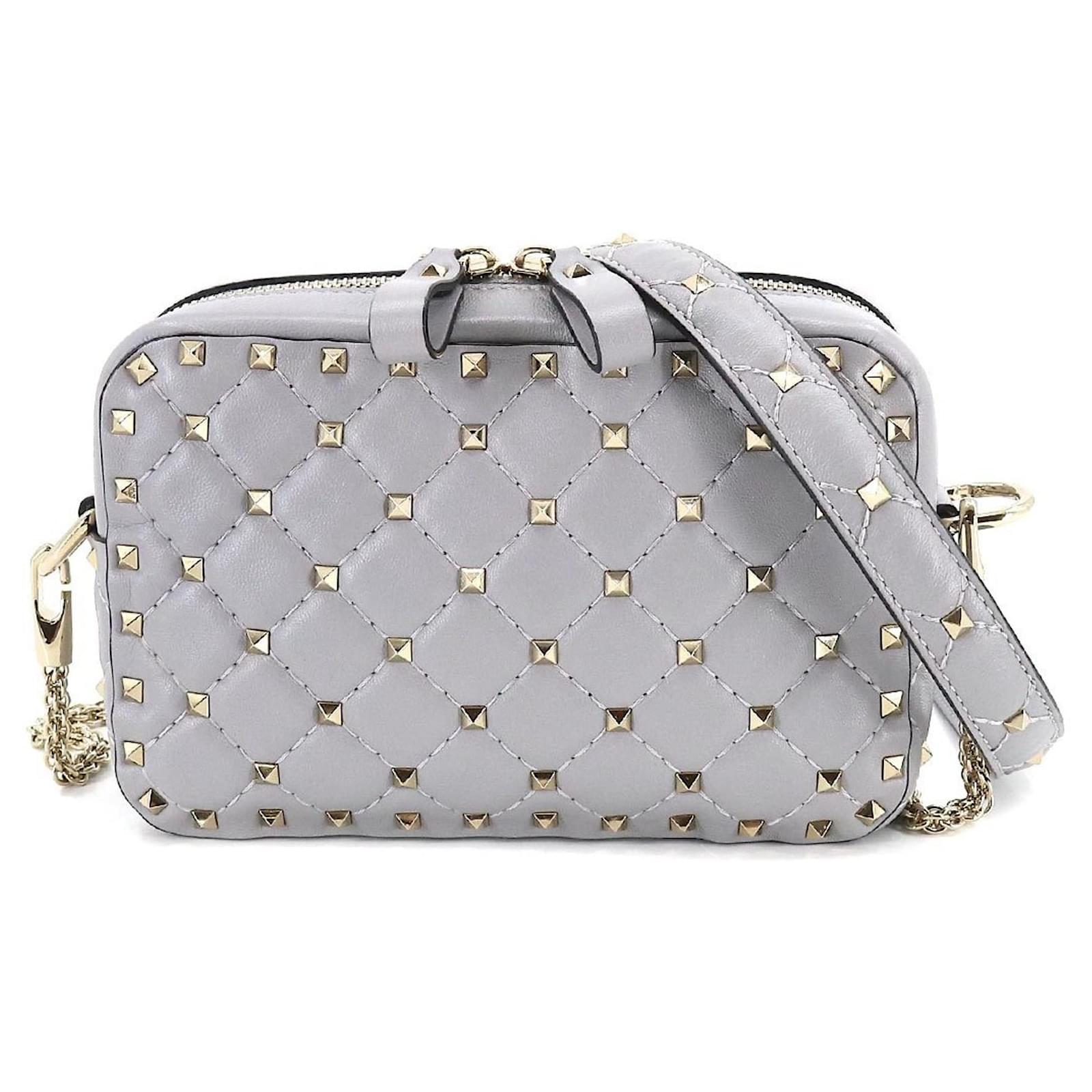 Valentino rockstud outlet grey bag