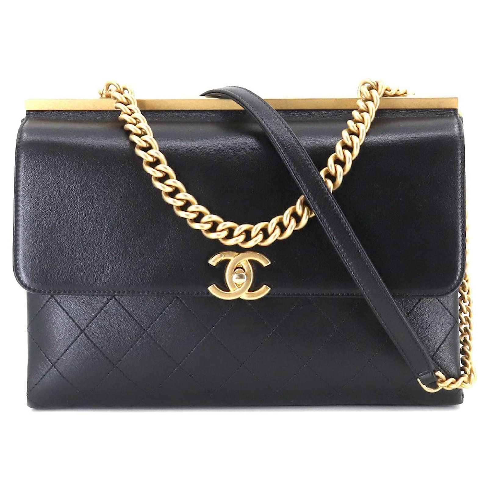 Chanel Coco Luxe Black Leather ref.959949 - Joli Closet
