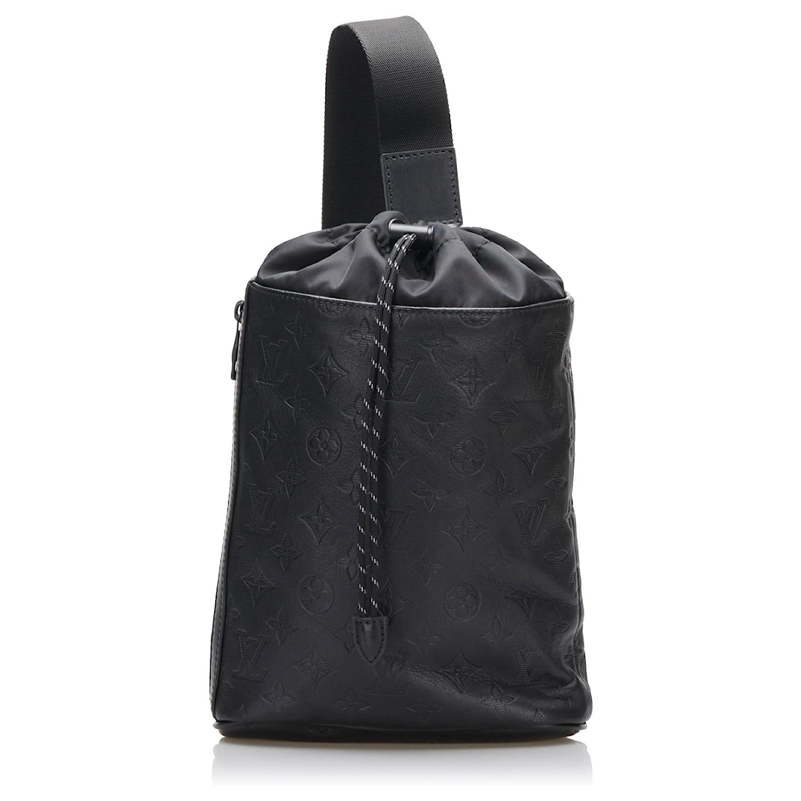 Louis Vuitton Chalk Backpack Monogram Shadow Black in Calf Leather with  Black - US
