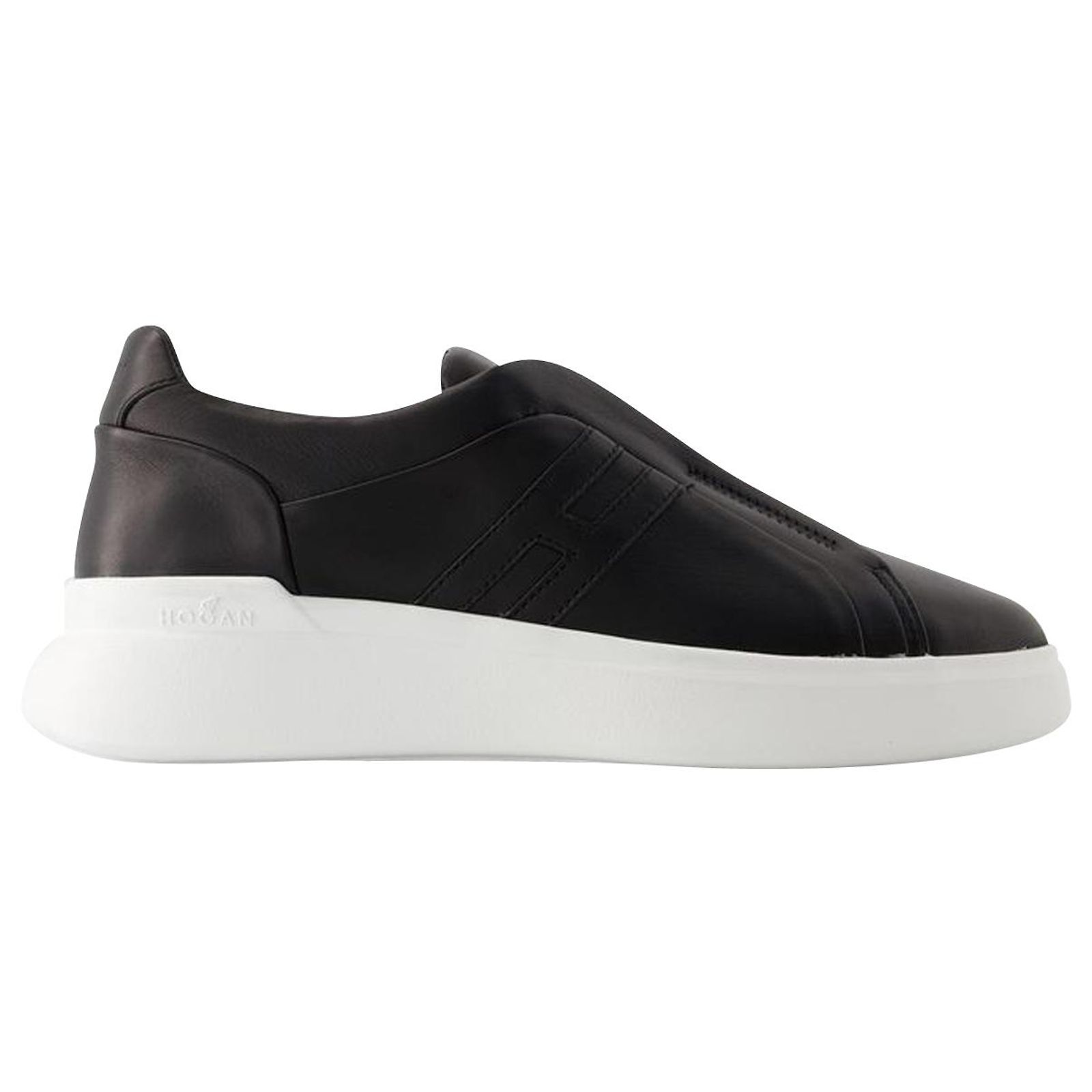 Baskets Slip-On En Cuir DKNY Noires - Taille 38 (US 7.5) - Occasion