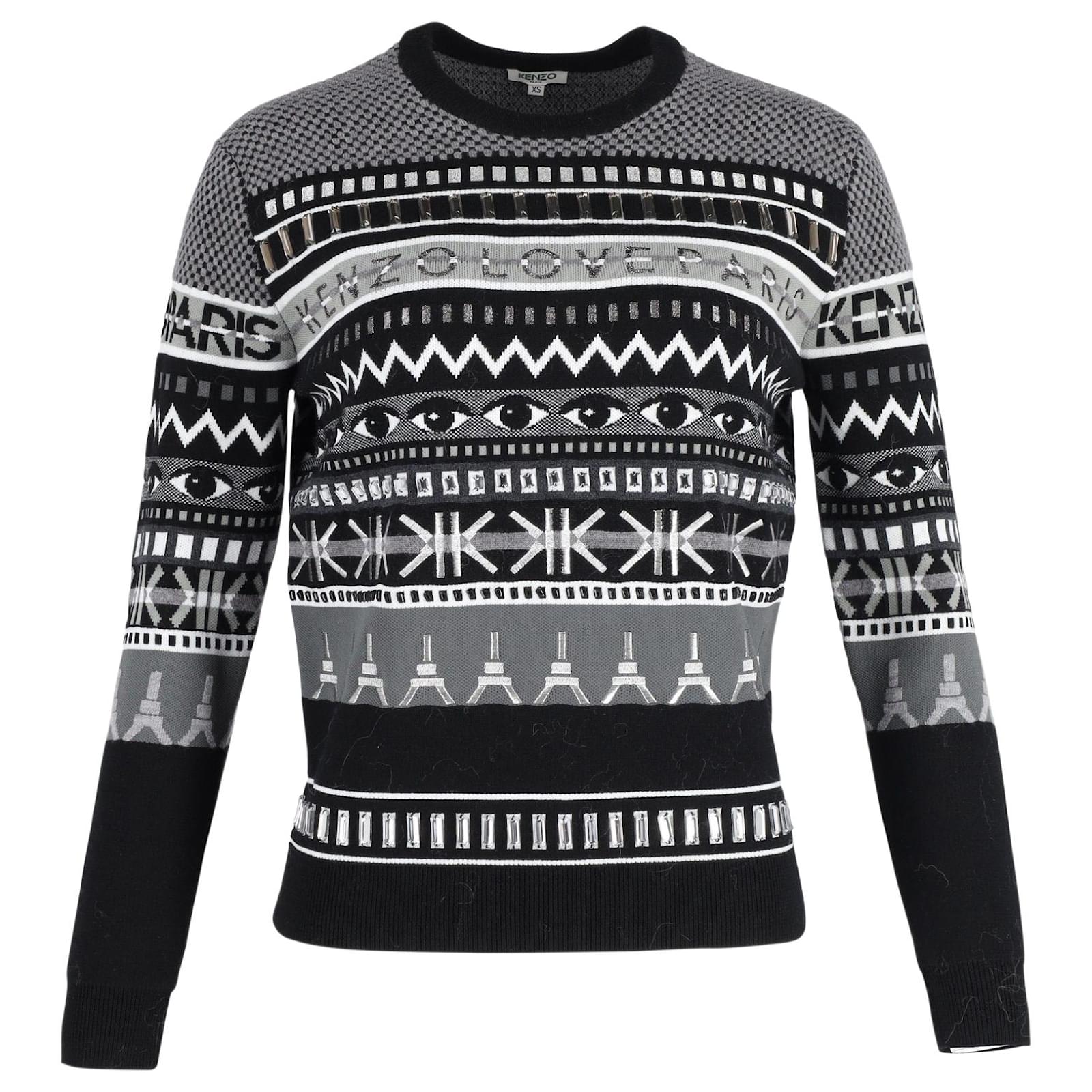 Kenzo eye on sale jumper black