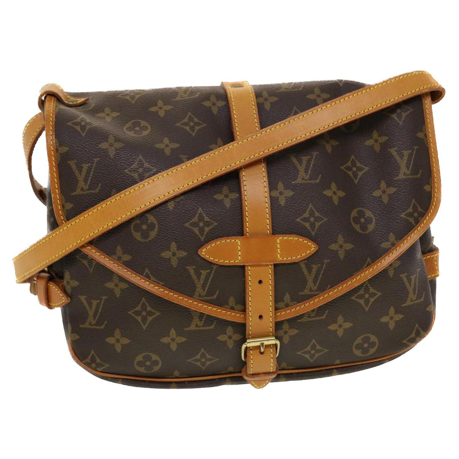 Louis Vuitton Monogram Saumur 30 Shoulder Bag M42256 LV Auth