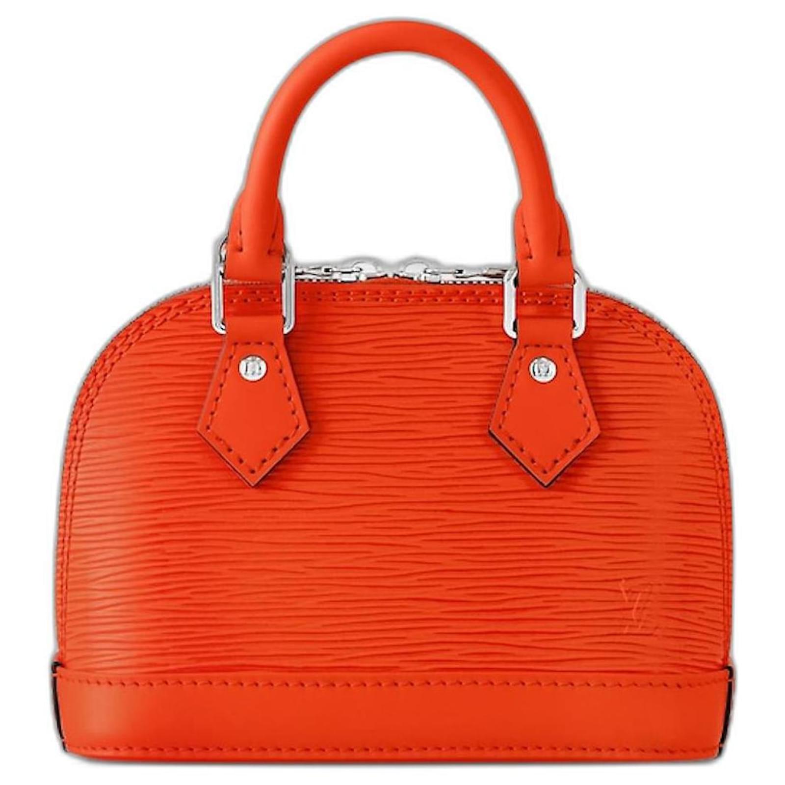 Louis Vuitton LV Alma nano orange new Leather ref.960656 - Joli Closet