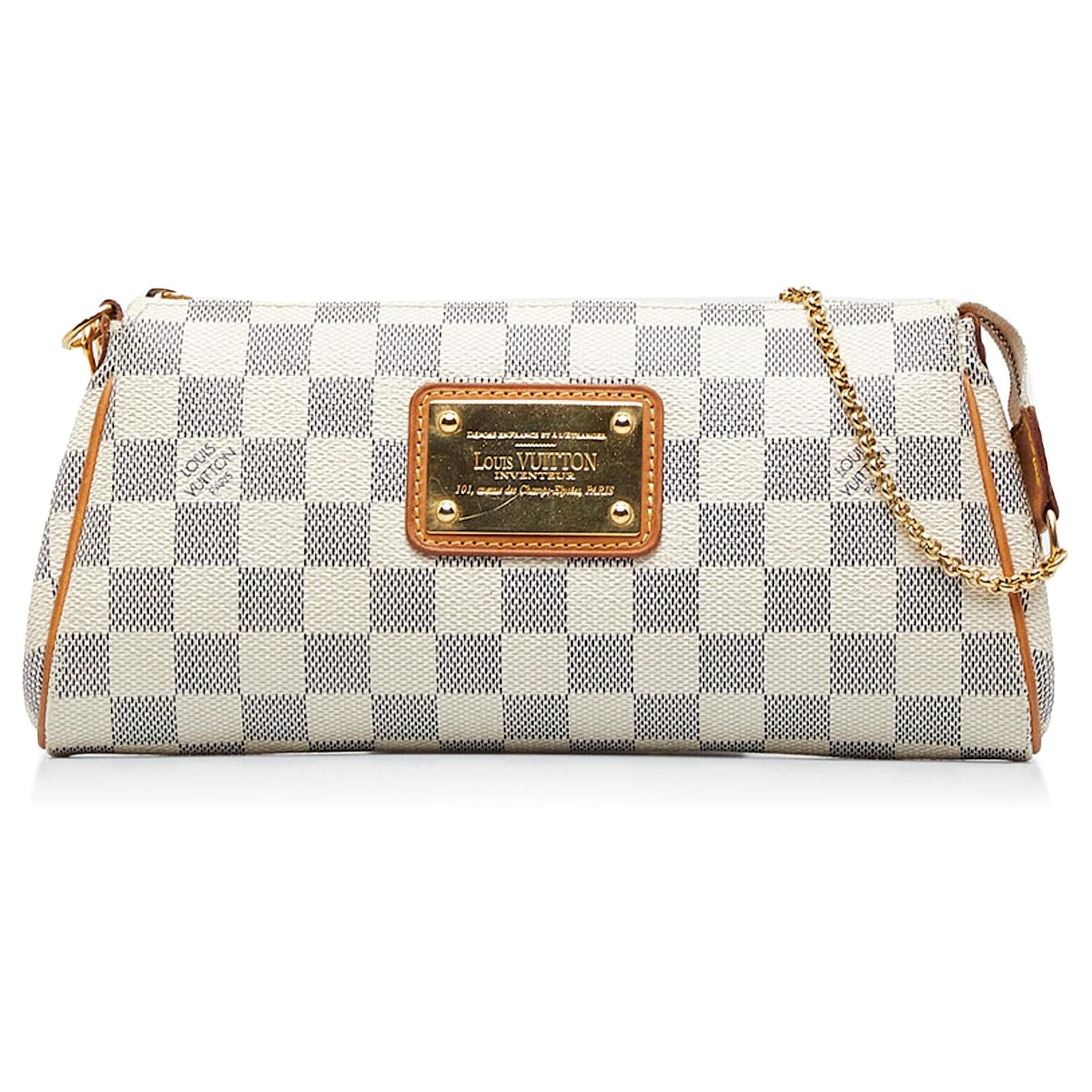 Louis Vuitton Blanc Damier Azur Eva Toile ref.960970 - Joli Closet