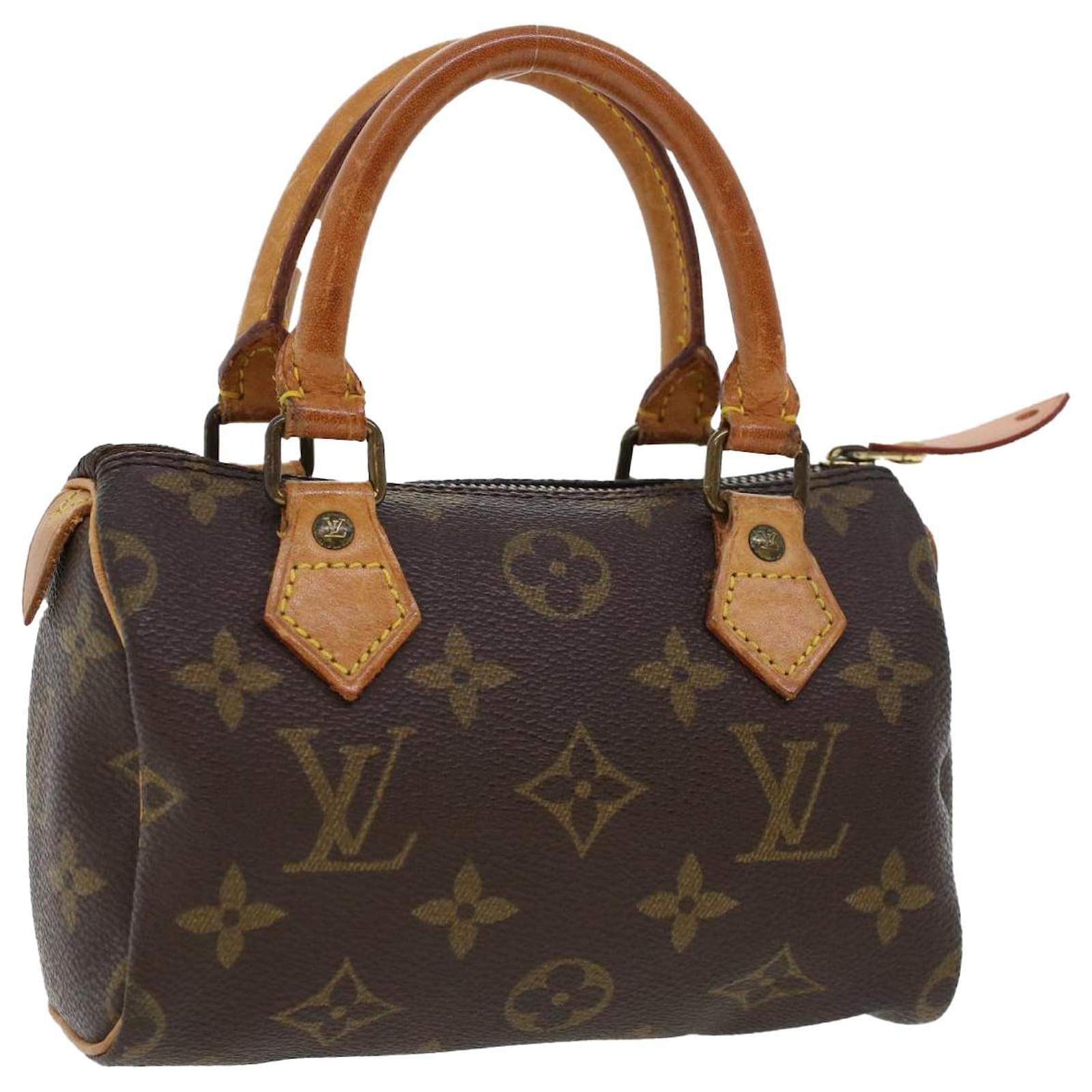 LOUIS VUITTON Monogram Mini Speedy Hand Bag 2way M41534 LV Auth