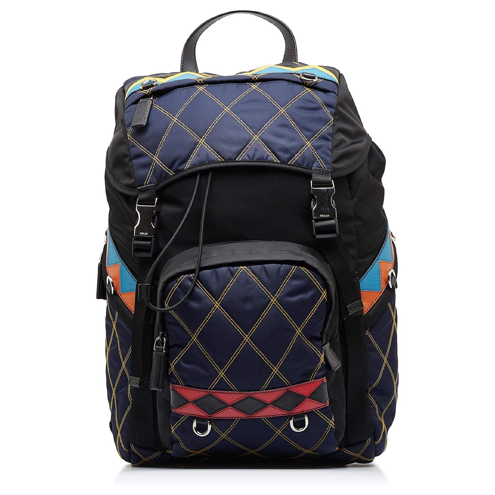 Prada Tessuto Nylon Zaino Prada Blu PRADA Borsa Baltico In Nylon