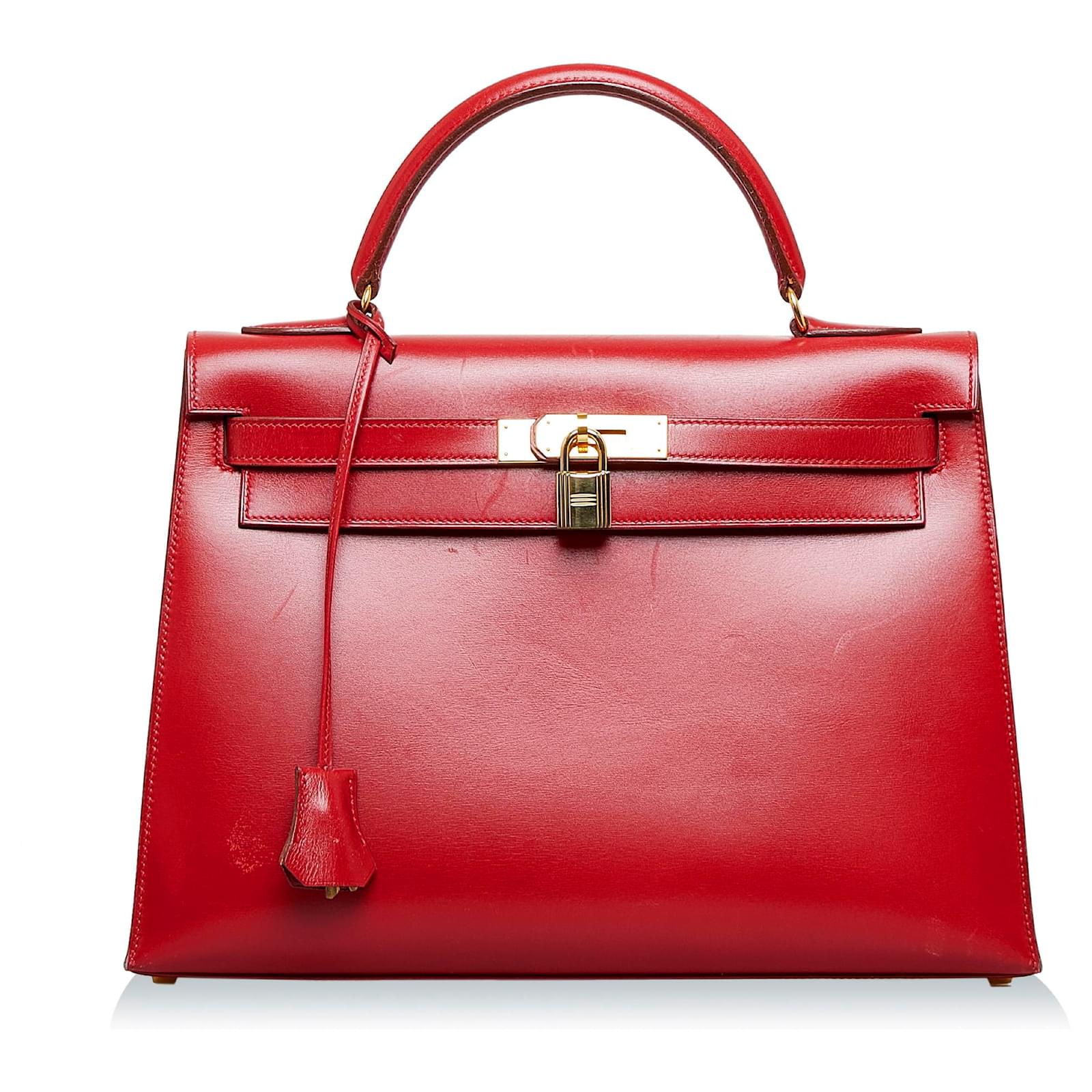 Hermès Hermes Red Box Calf Kelly 32 Leather Pony-style calfskin ref.961662  - Joli Closet