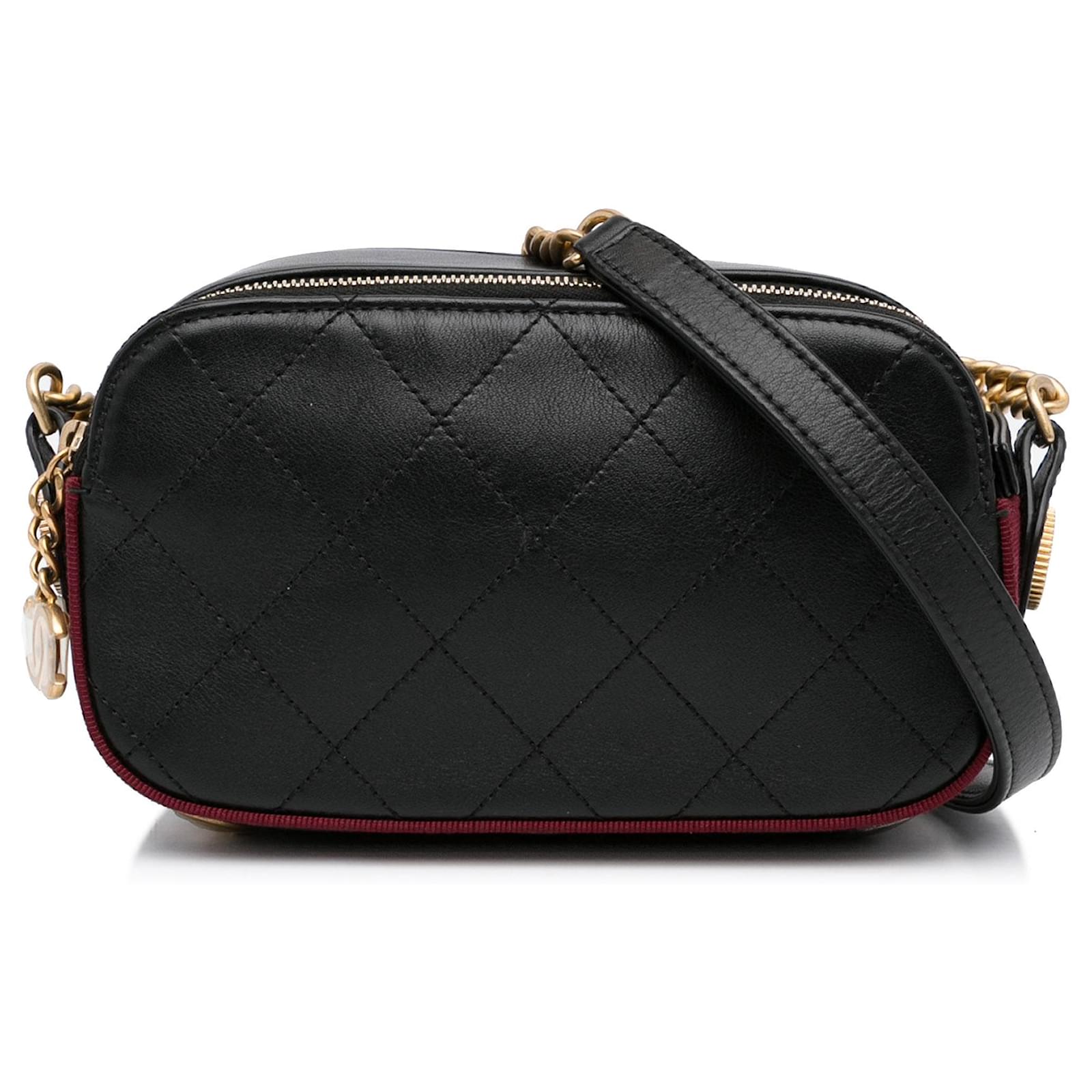 Double Zip Camera Bag Black