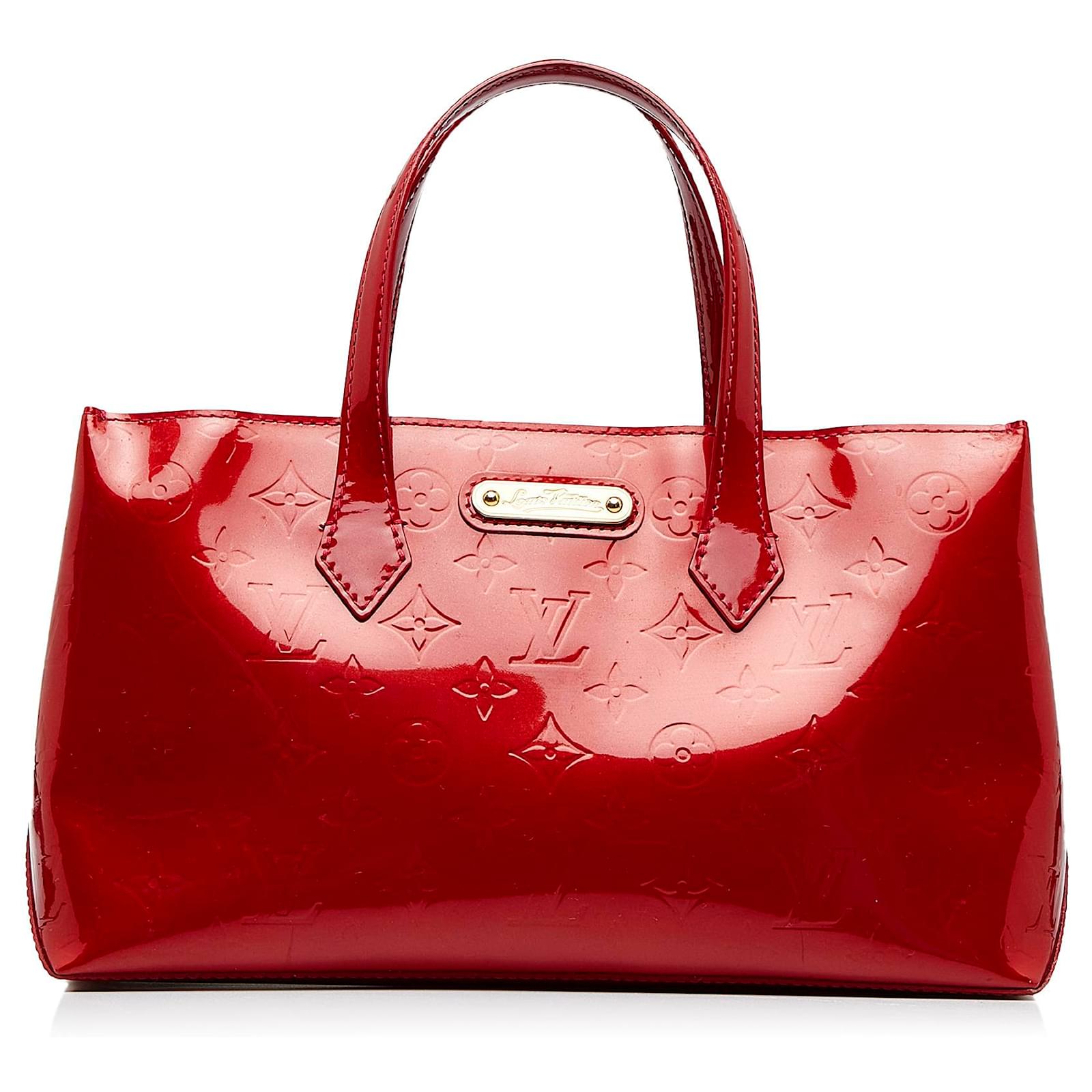Louis Vuitton Red Monogram Vernis Wilshire PM Leather Patent