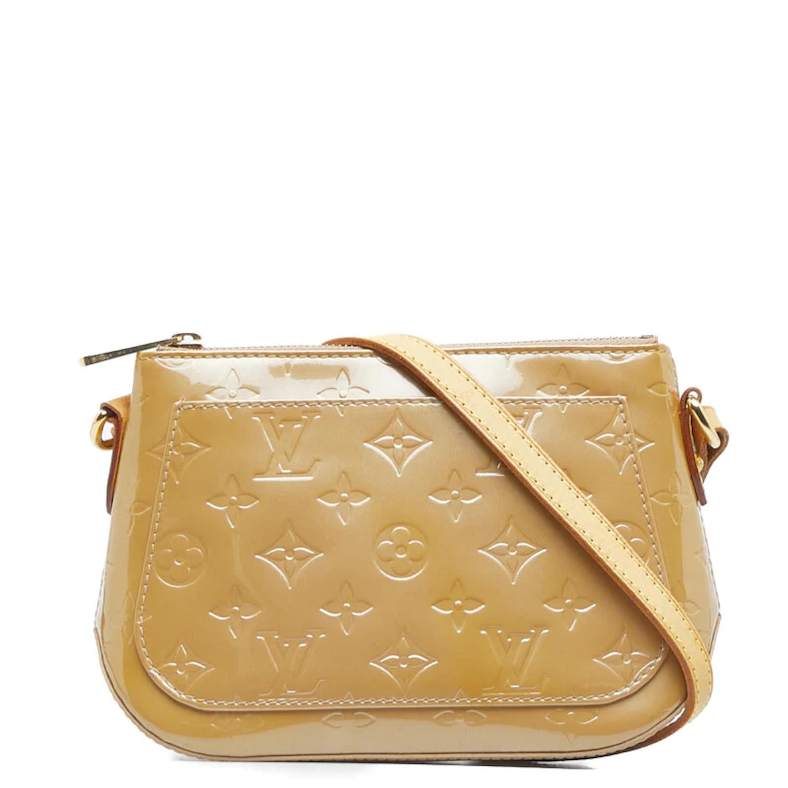 Louis Vuitton Monogram Vernis Minna Street M91508 Beige Leather
