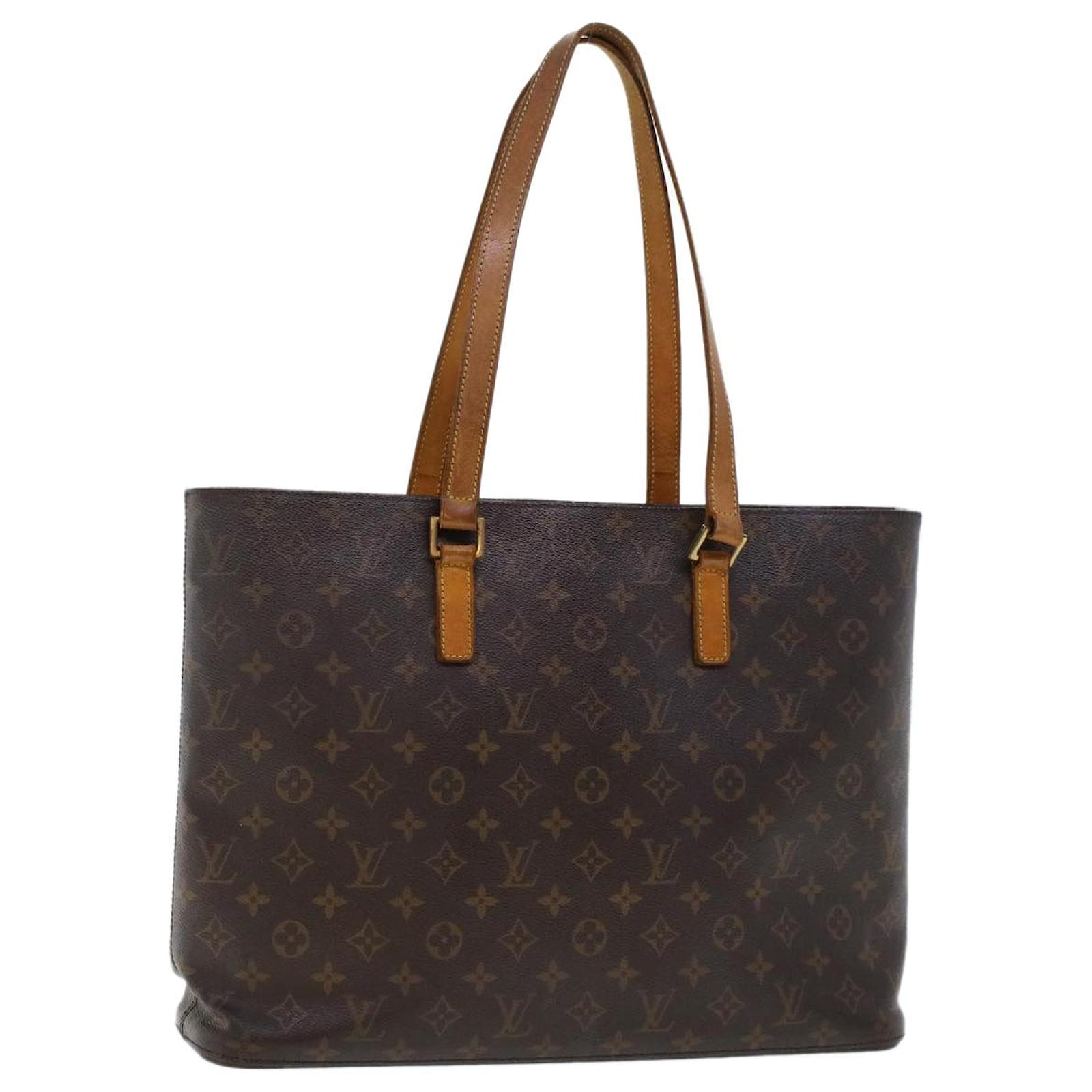 Louis Vuitton Luco Tote Bag in Brown Monogram Canvas Cloth ref