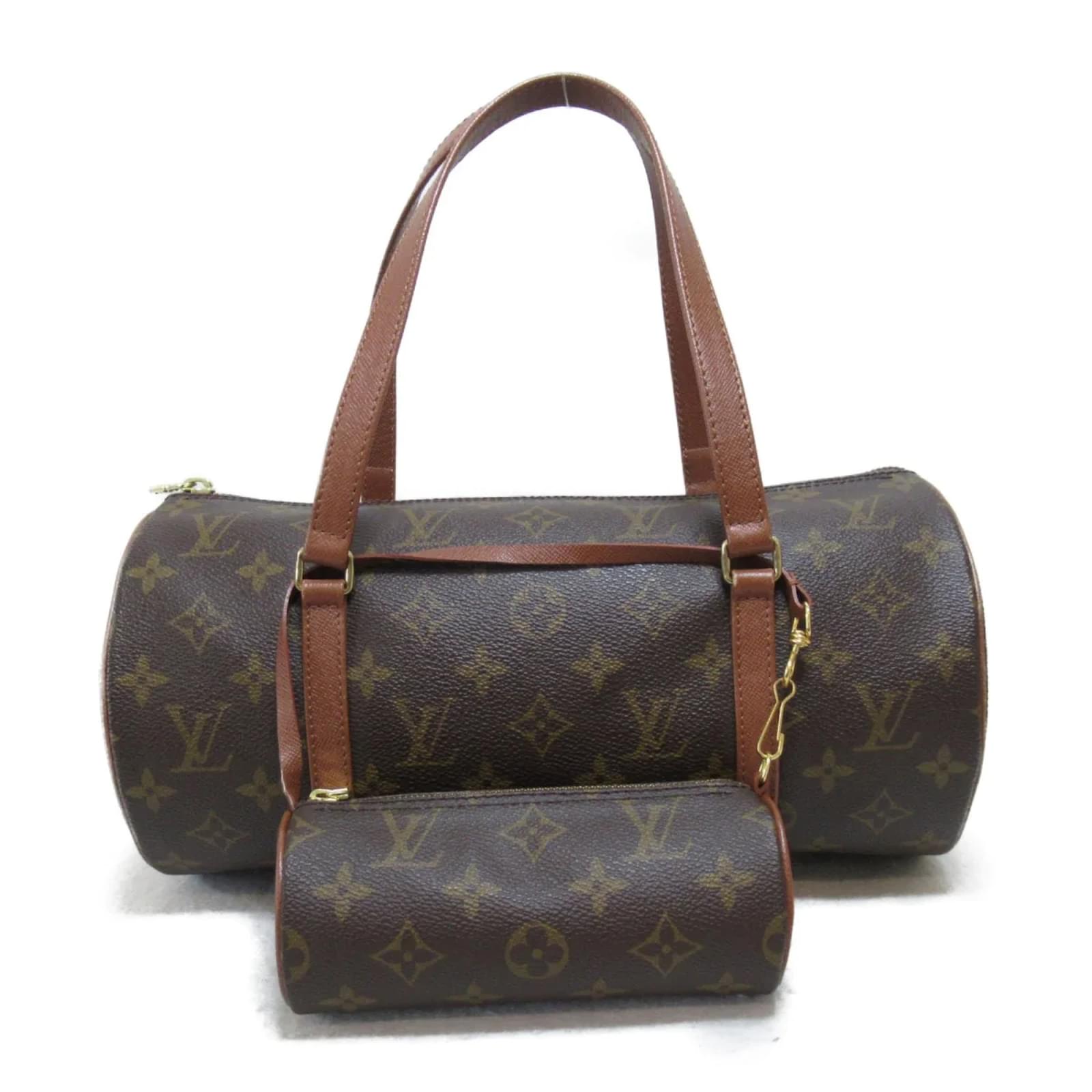 LOUIS VUITTON Monogram Canvas Papillon 30 Tasche Braun Leder ref