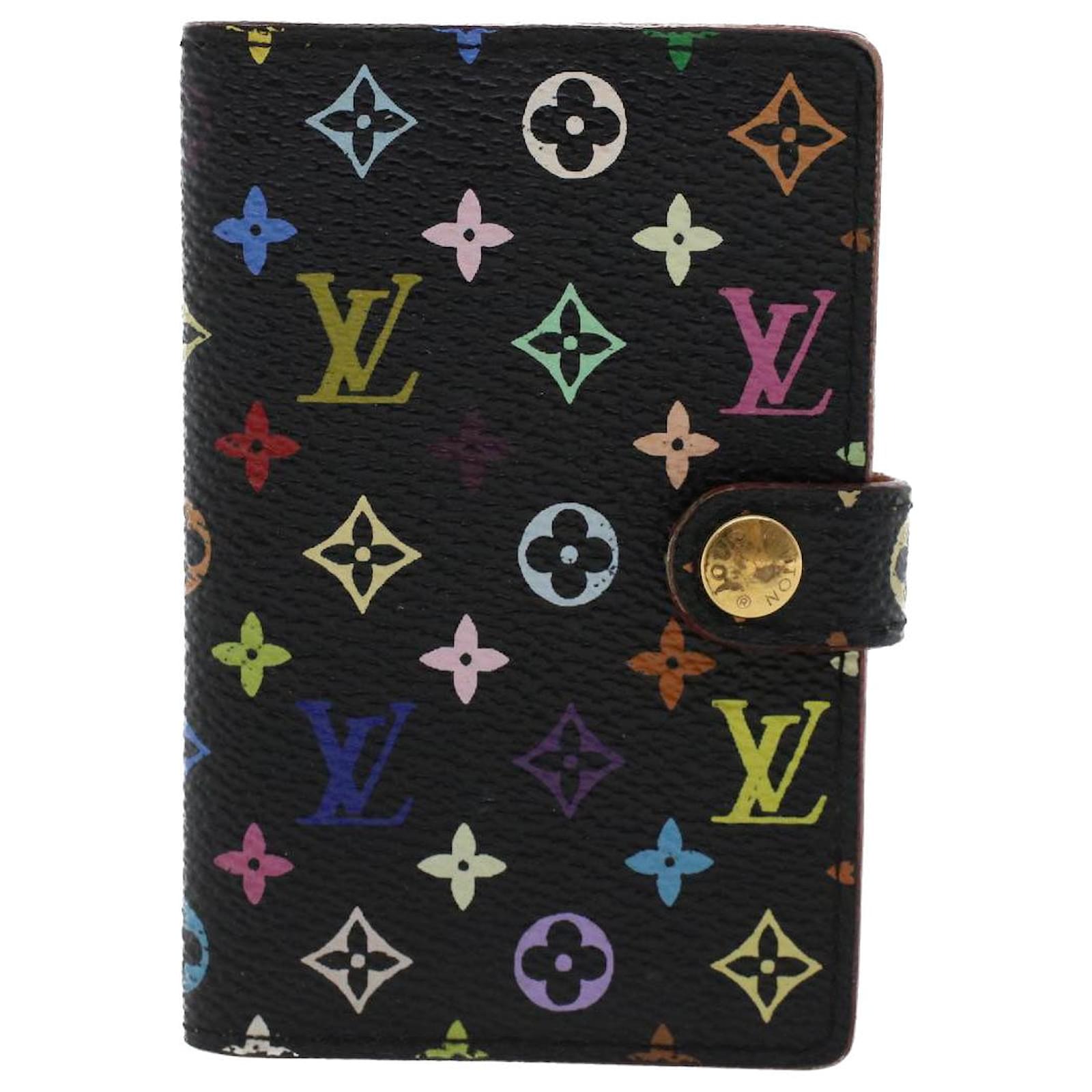 Louis Vuitton Agenda Cover Black Leather Wallet (Pre-Owned)