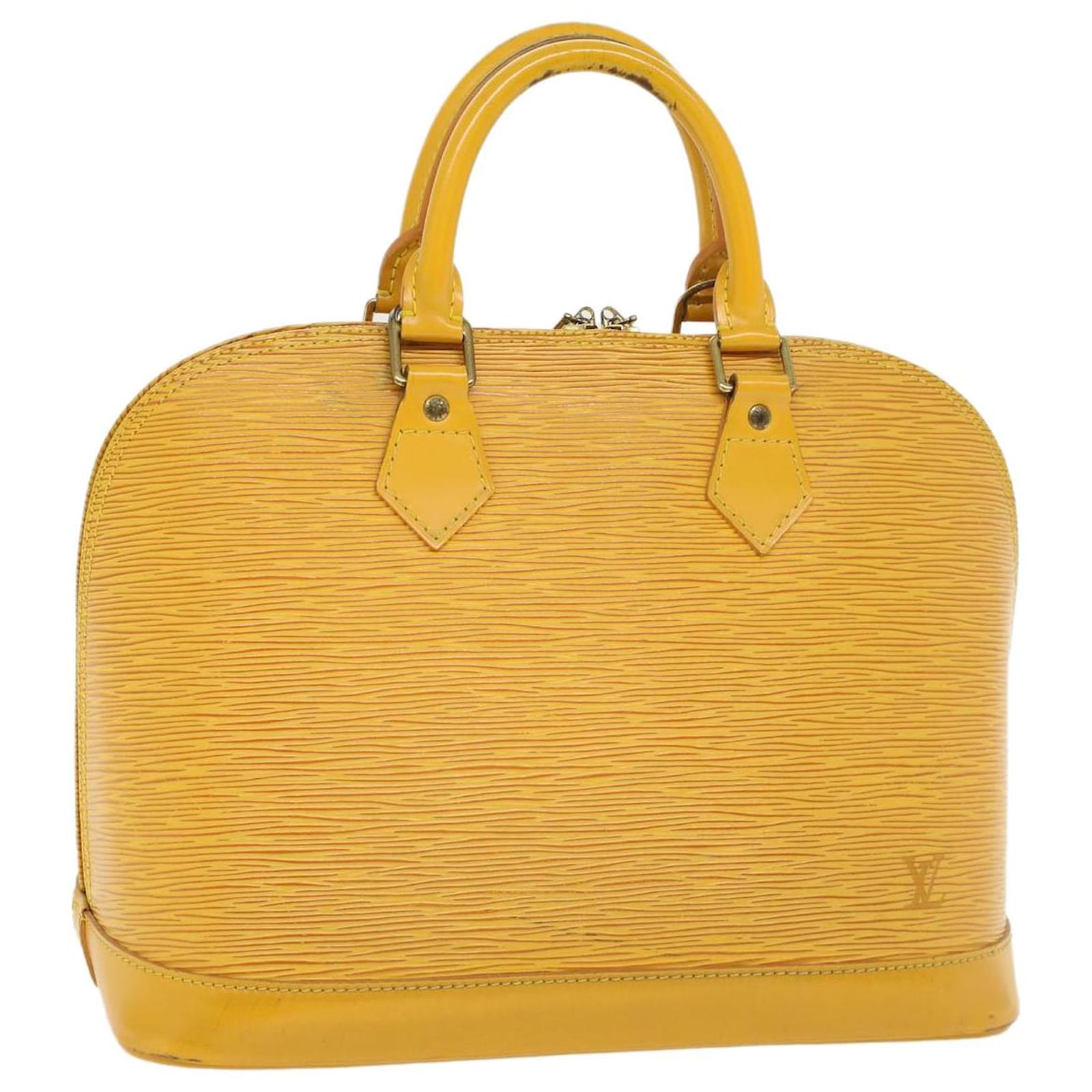 Louis Vuitton Yellow Epi Leather Alma Mini Bag Louis Vuitton