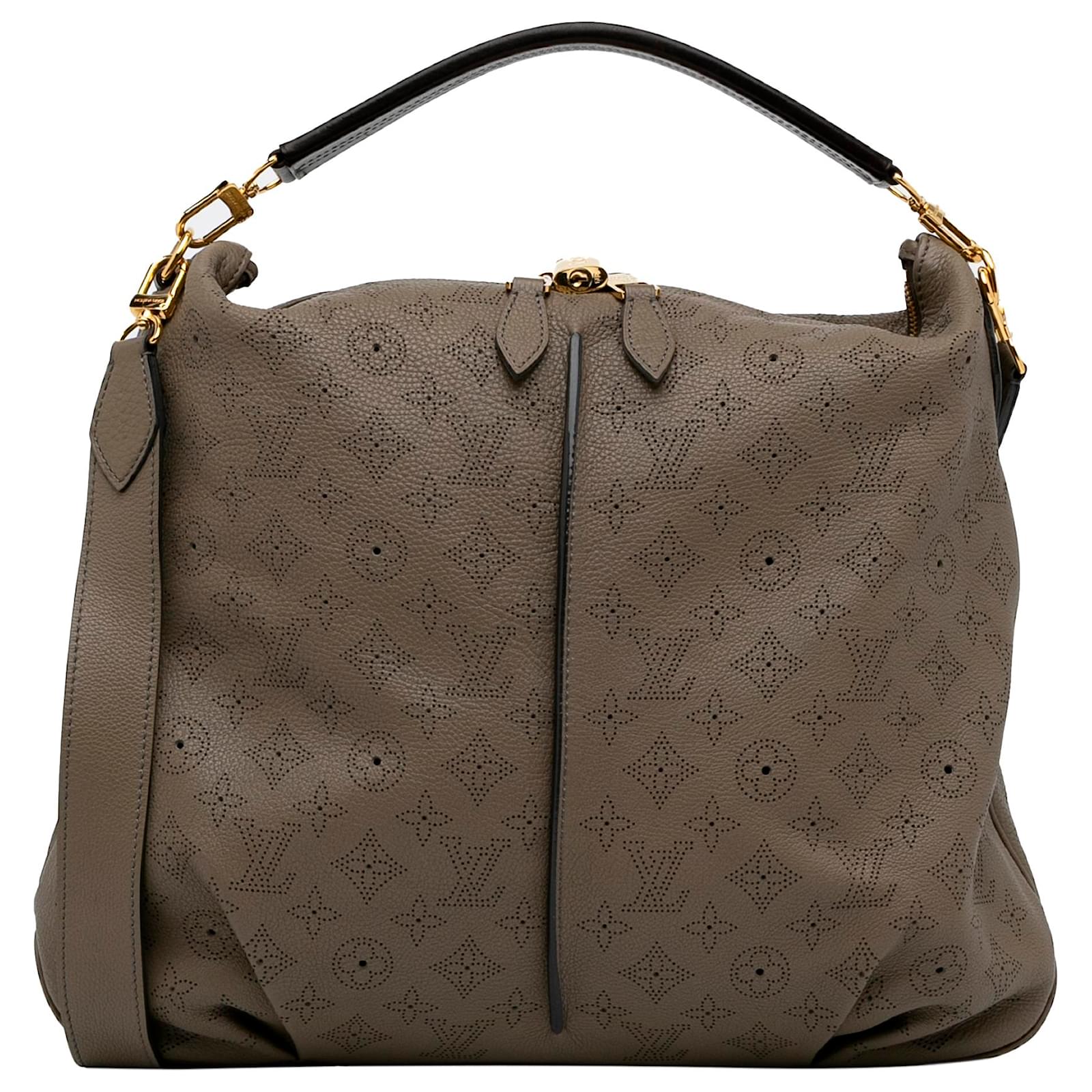 Louis Vuitton Brown Monogram Mahina Selene PM Light brown Leather  Pony-style calfskin ref.963185 - Joli Closet