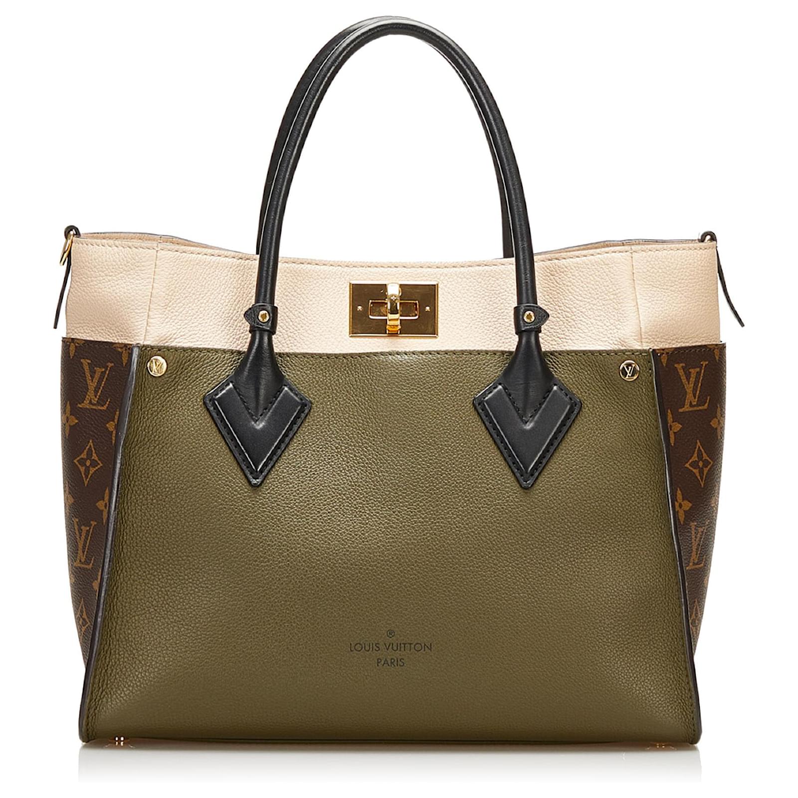 Louis Vuitton Green Leather Twist Bag